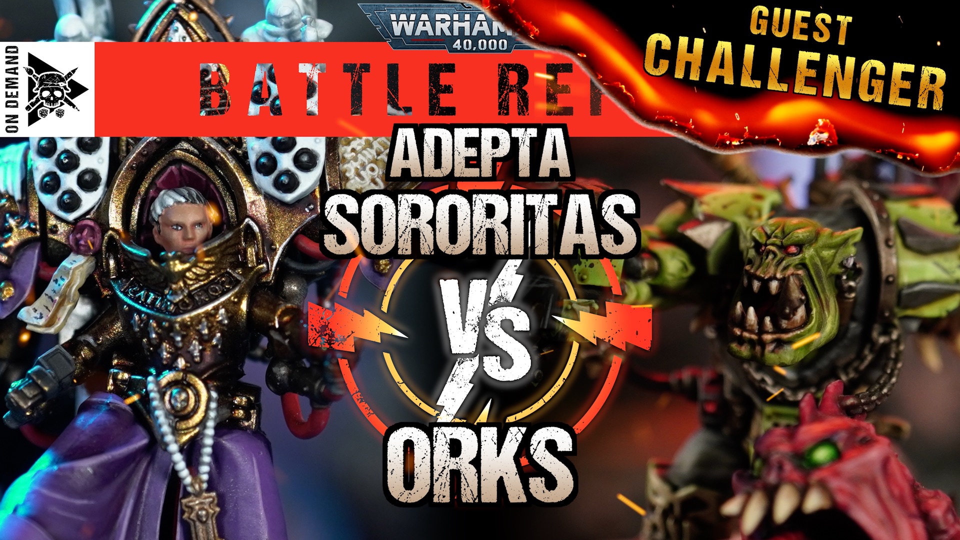 Adepta Sororitas vs Orks 2000pts Warhammer 40,000 Battle Report