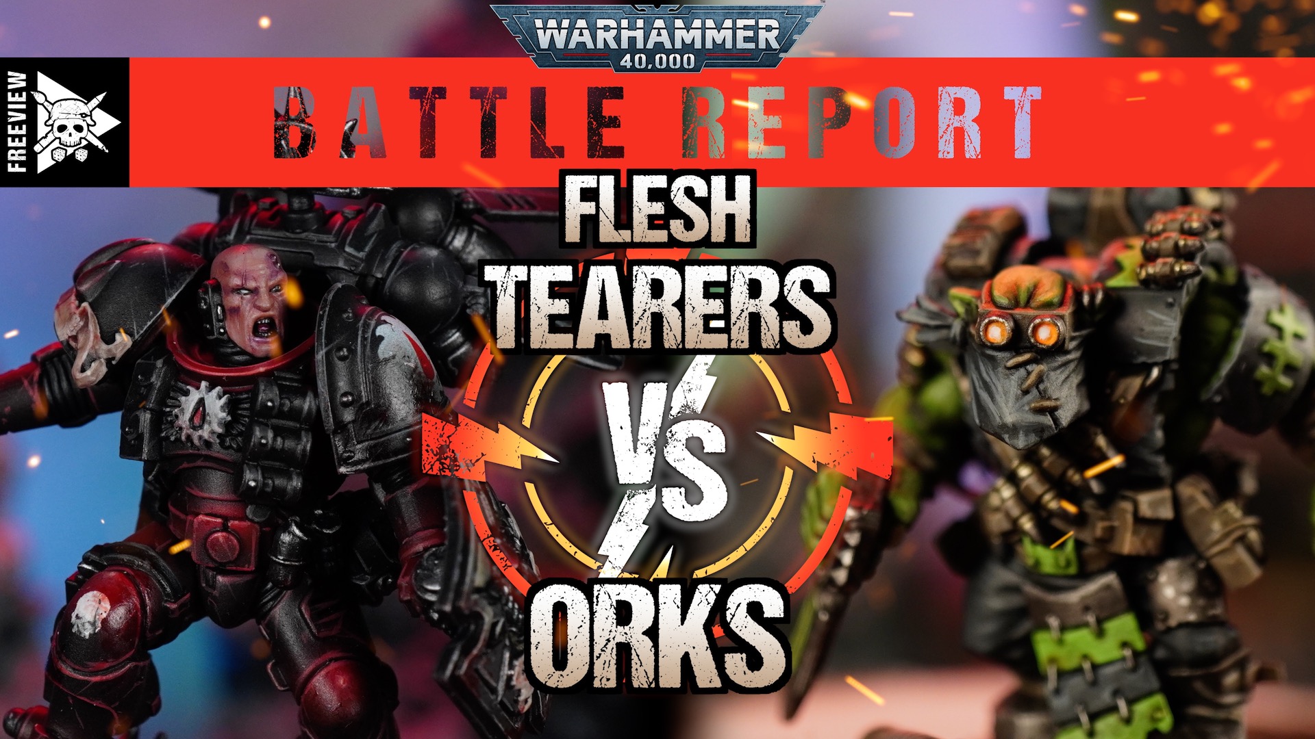 Flesh Tearers vs Orks 2000pts Warhammer 40,000 Battle Report