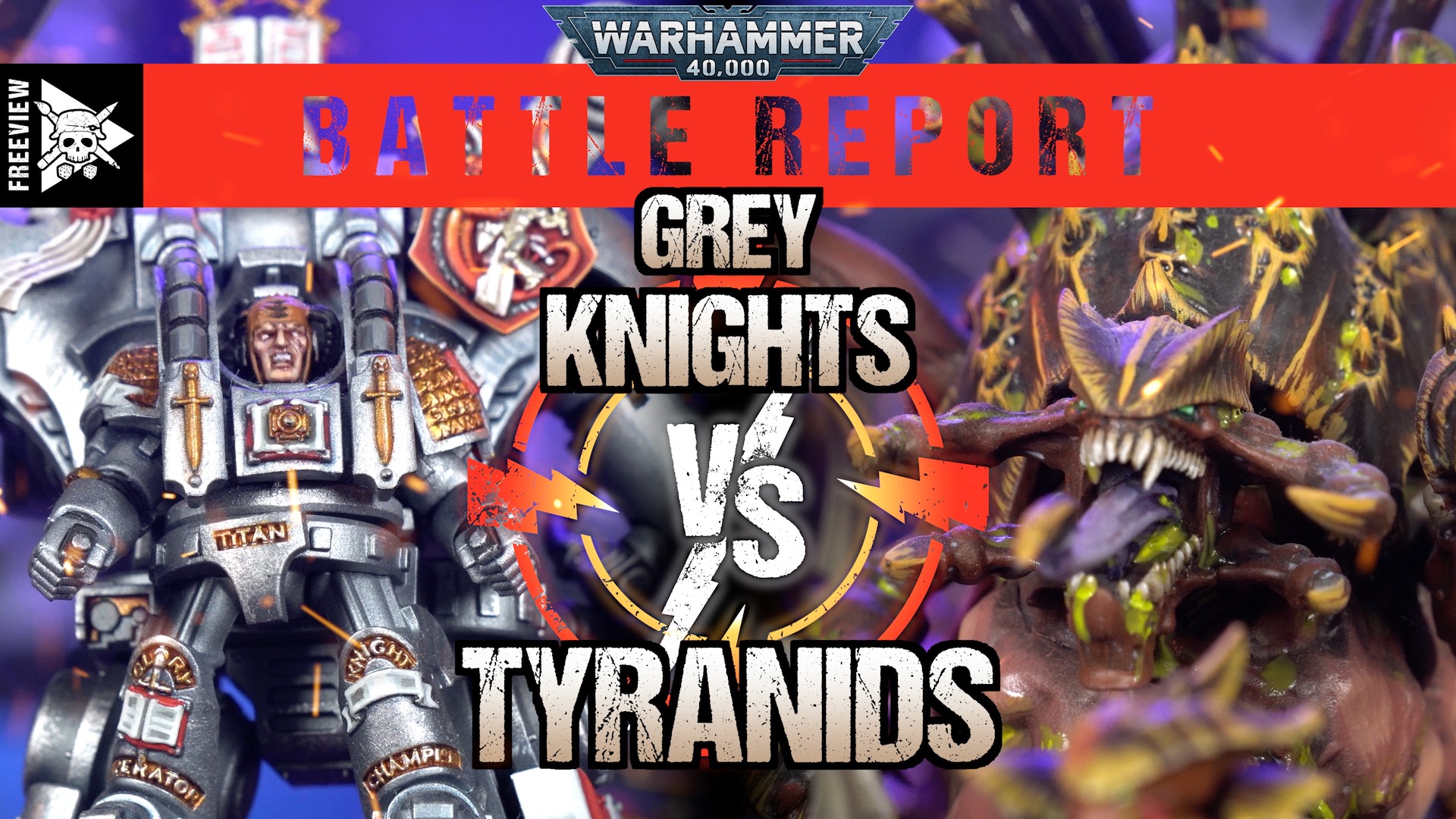 Grey Knights vs Tyranids 2000pts Warhammer 40,000 Battle Report