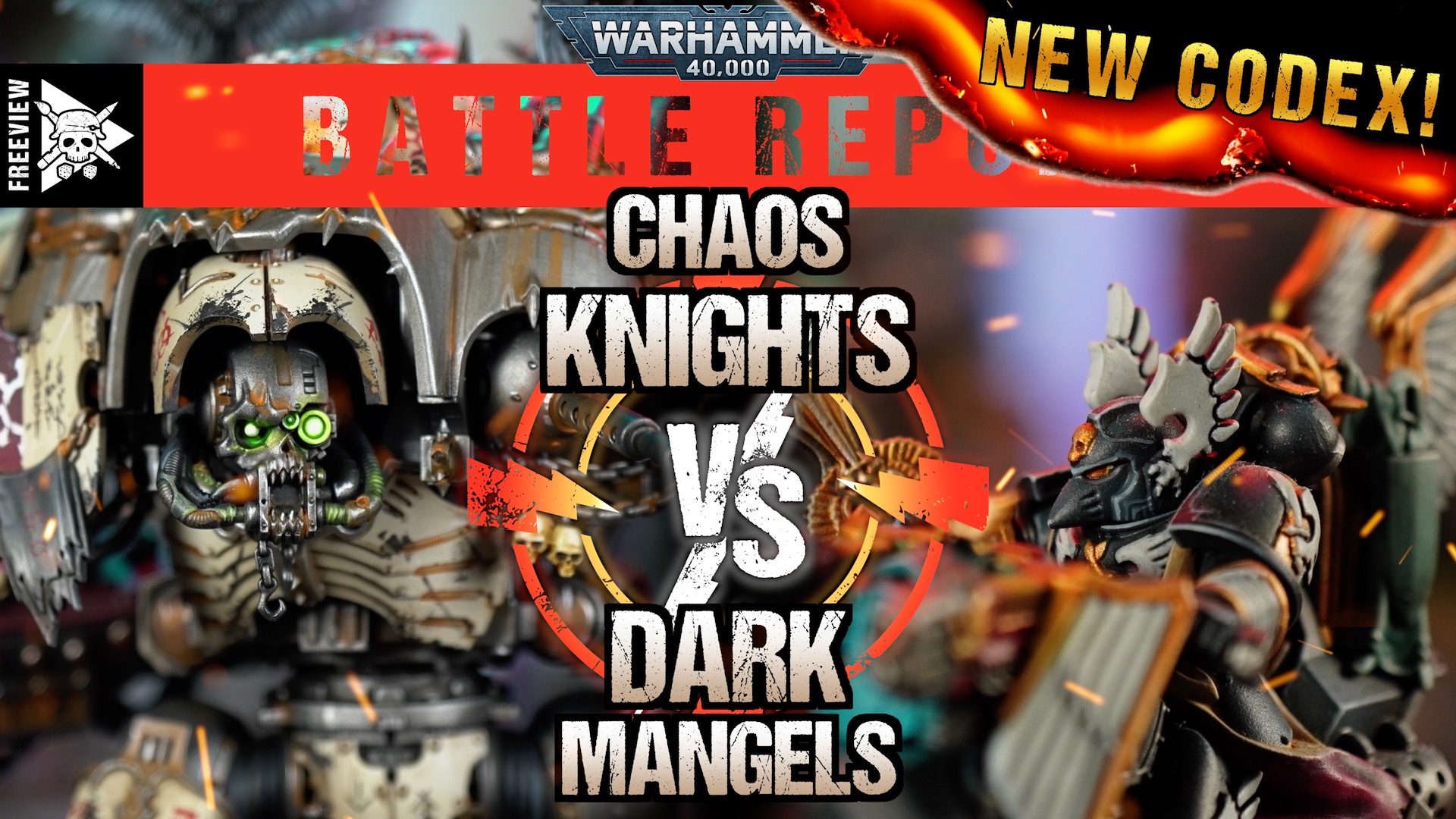 **NEW CODEX** Chaos Knights vs Dark Angels 2000pts Warhammer 40,000