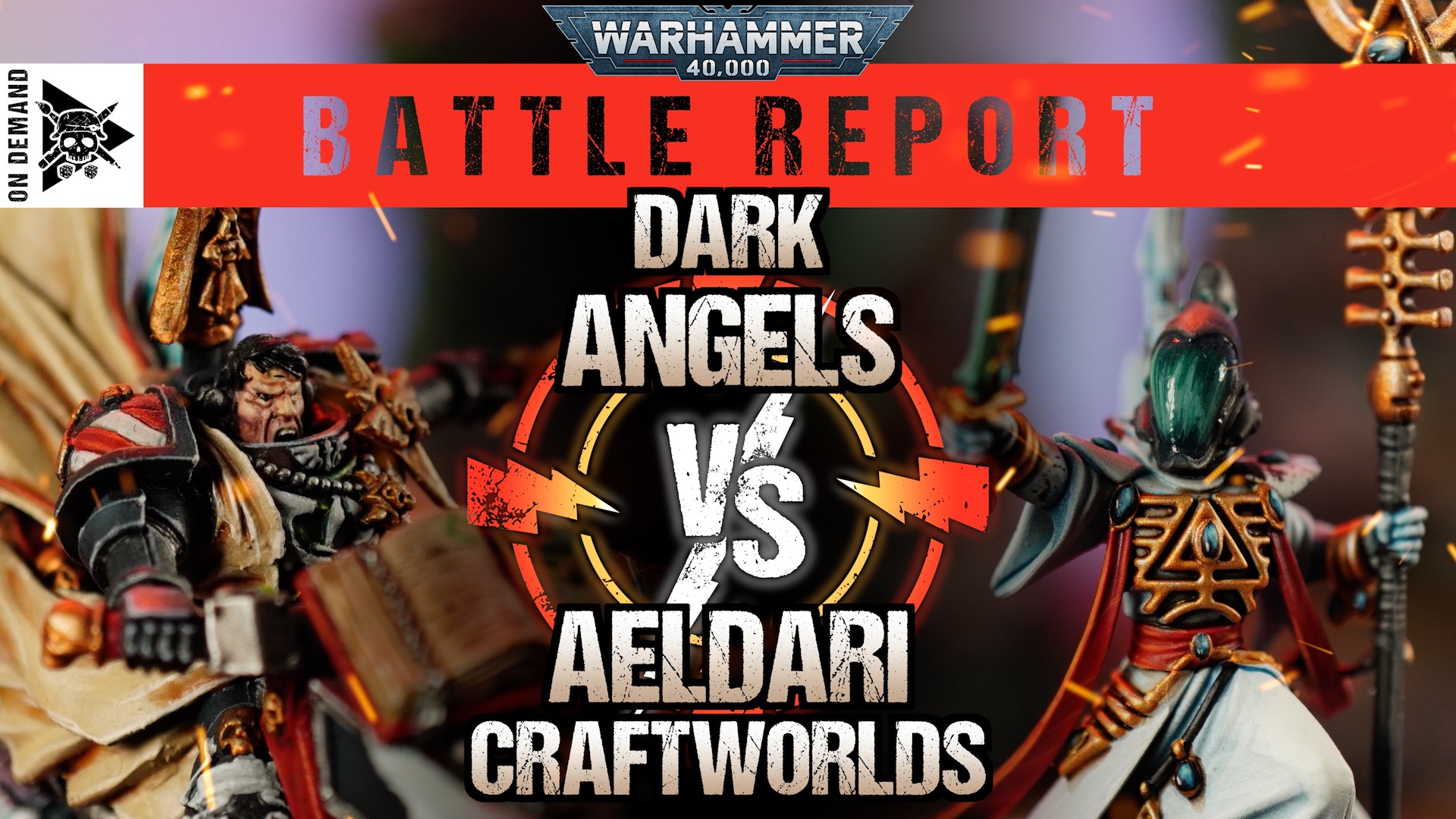 Dark Angels vs Craftworlds 2000pts Warhammer 40,000 Battle Report Tabletop Tactics