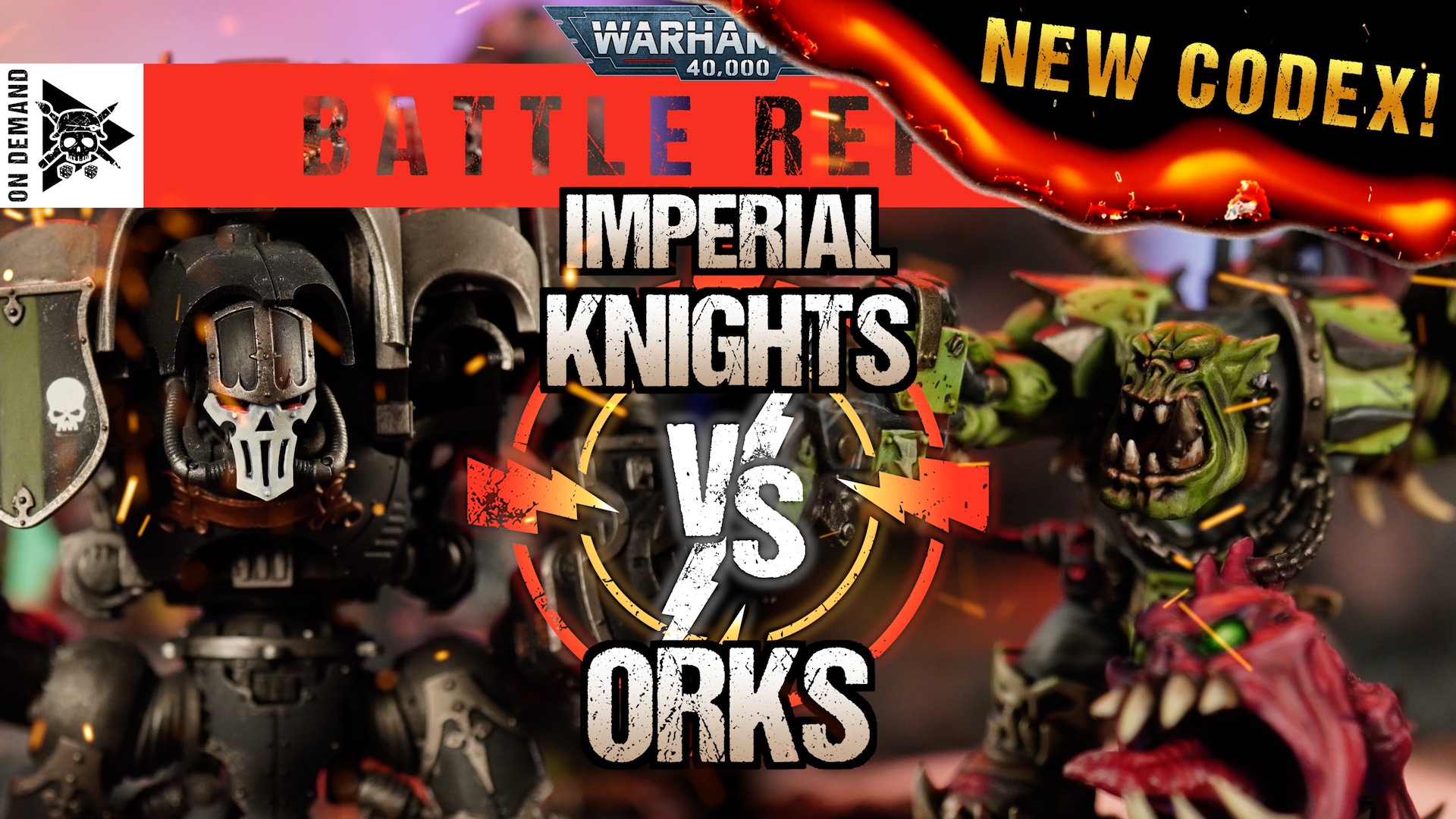 **NEW CODEX** Imperial Knights vs Orks 2000pts Warhammer 40,000