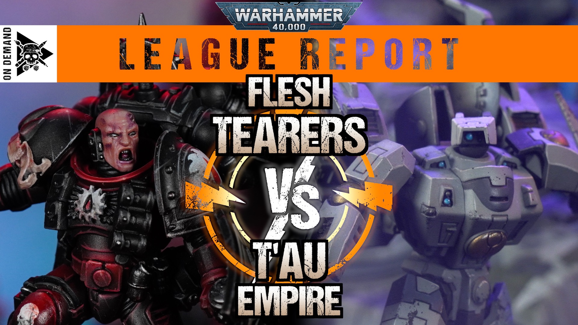 Flesh Tearers vs T'au Empire 2000pts Warhammer 40,000 League Report