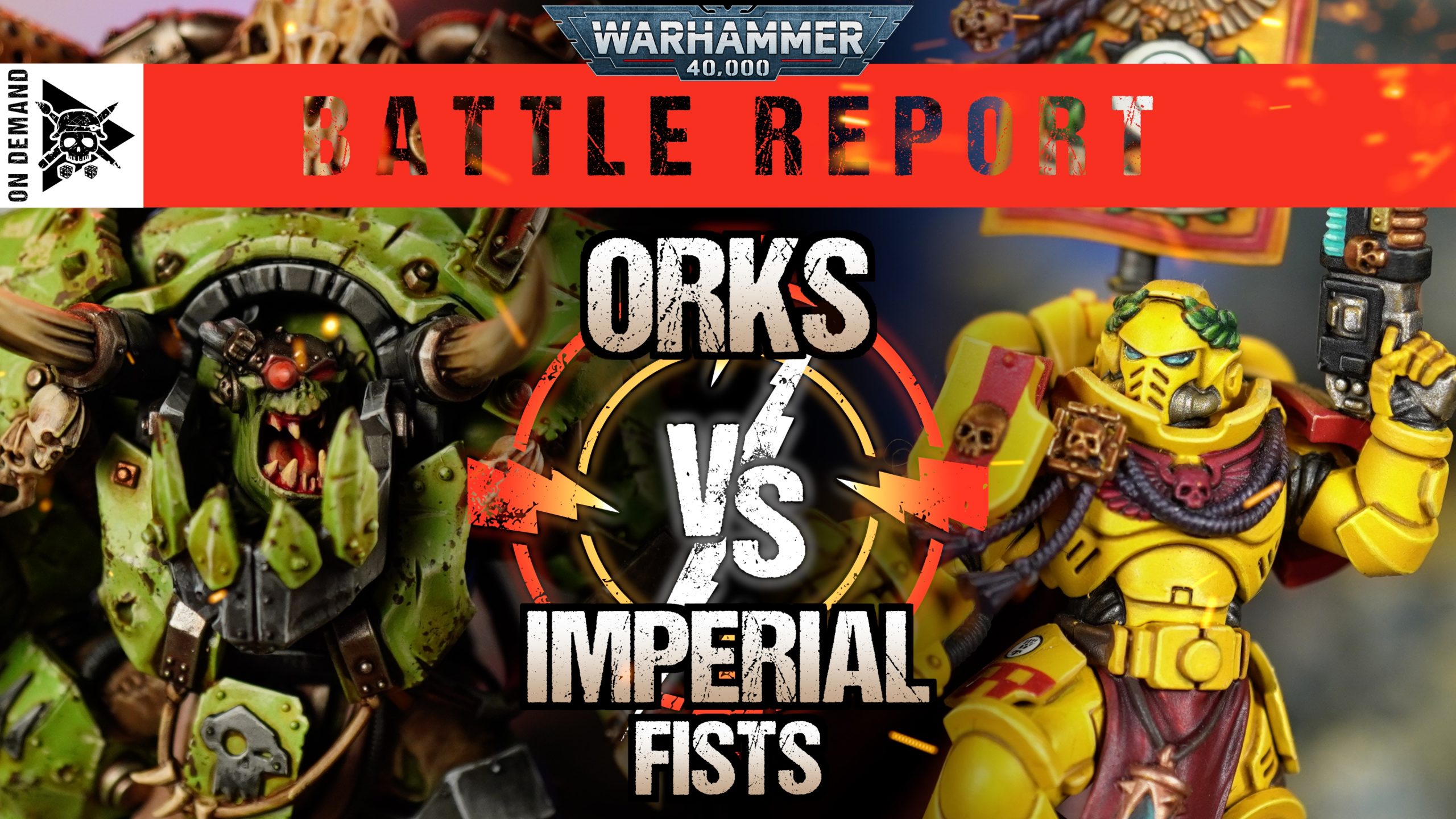 Imperial Fists vs Orks 2000pts Warhammer 40,000 Battle Report