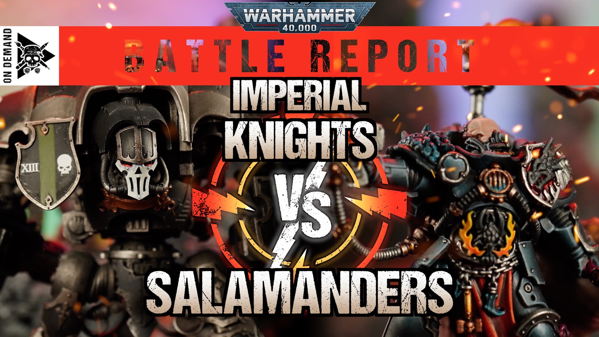 Imperial Knights vs Salamanders 2000pts Warhammer 40,000 Battle
