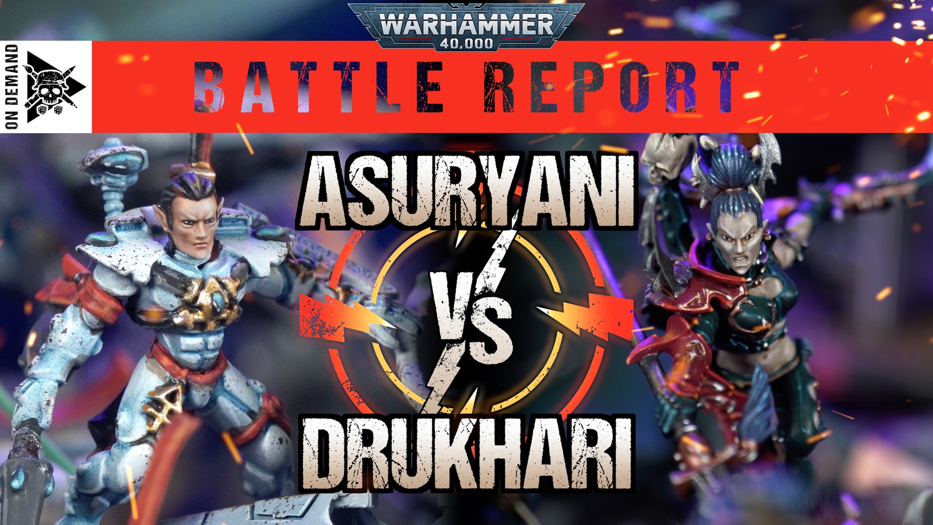 Asuryani vs Drukhari 2000pts Warhammer 40,000 Battle Report