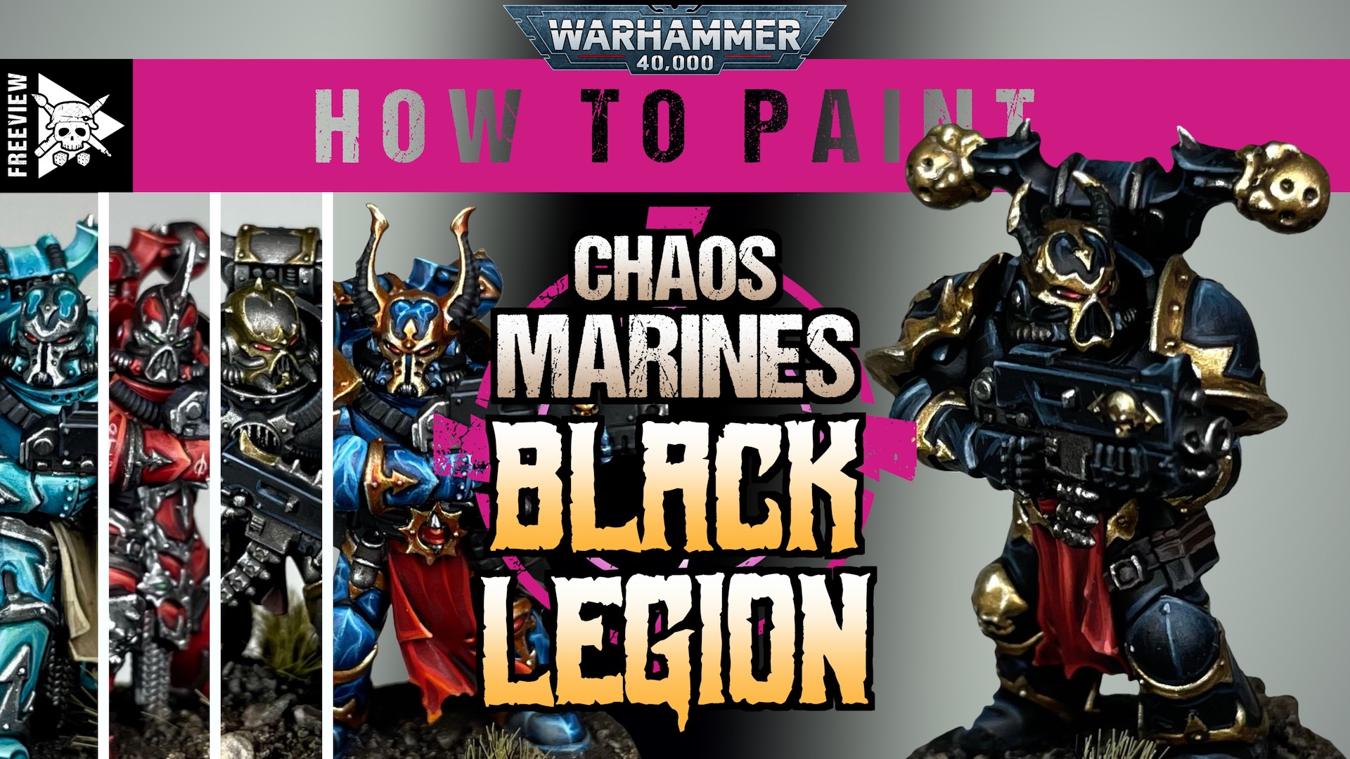 How To Paint Black Legion Way of The Brush Tutorial Warhammer 40,000