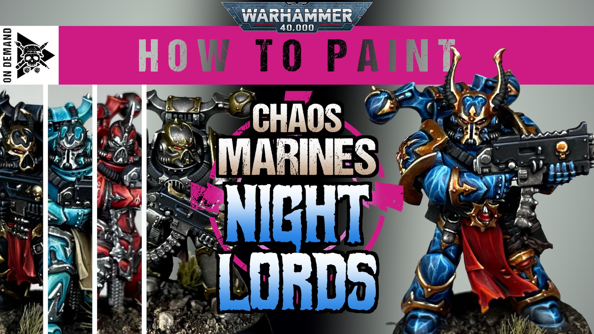 How To Paint Night Lords Way of The Brush Warhammer 40,000 Tutorial
