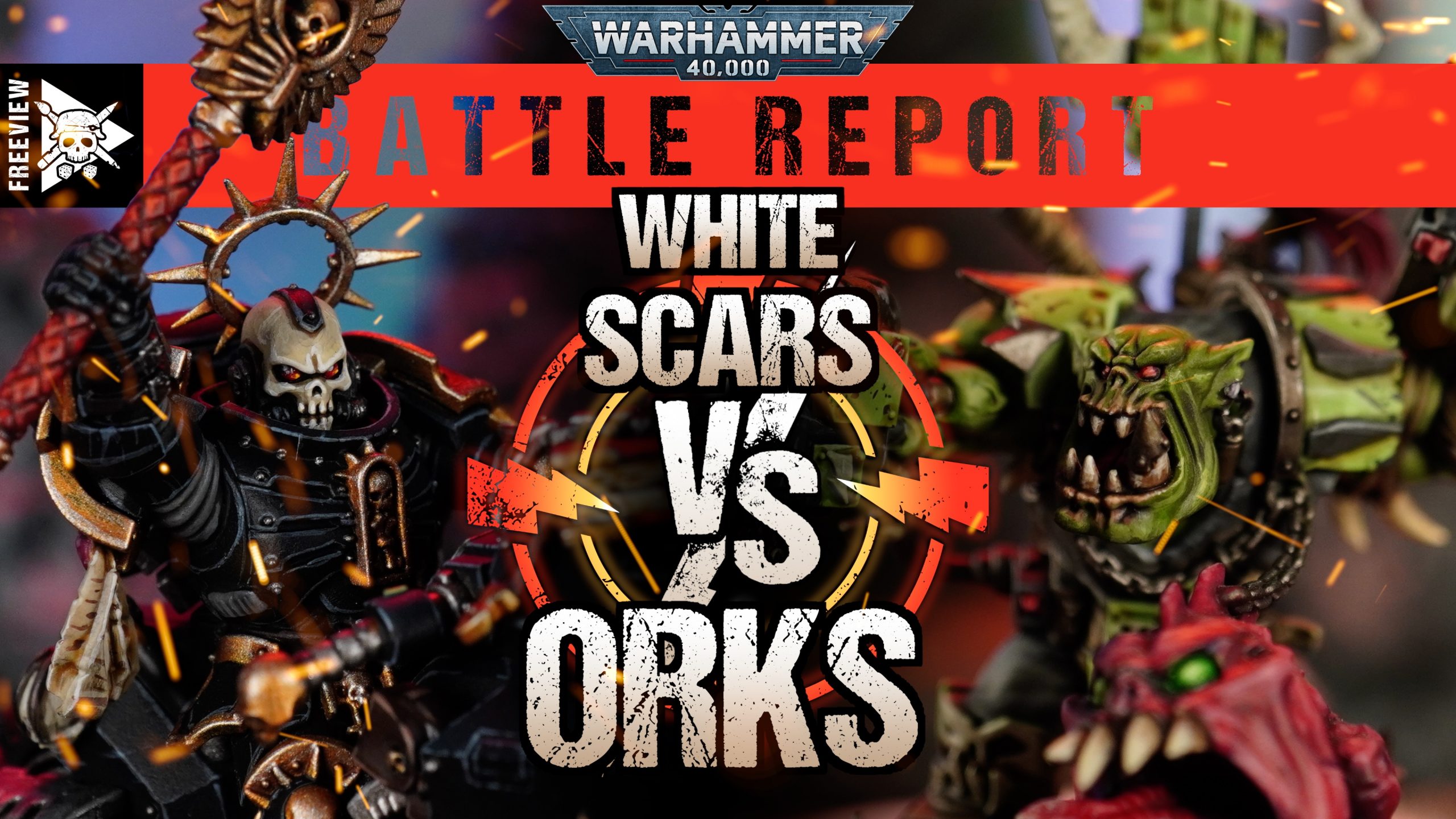 White Scars vs Orks 2000pts Warhammer 40,000 Battle Report Tabletop