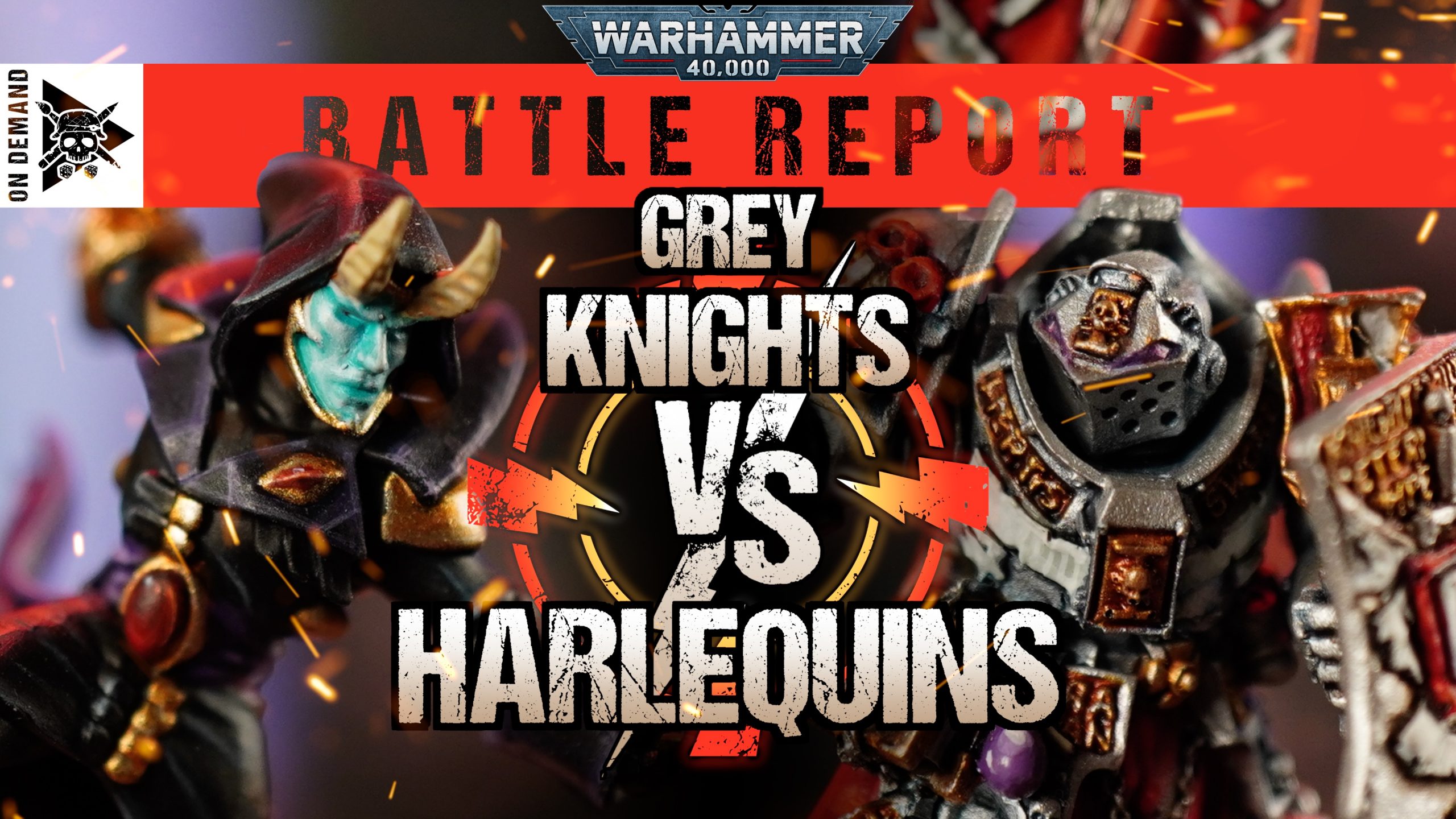 Grey Knights vs Harlequins Warhammer 40,000 Battle Report Tabletop