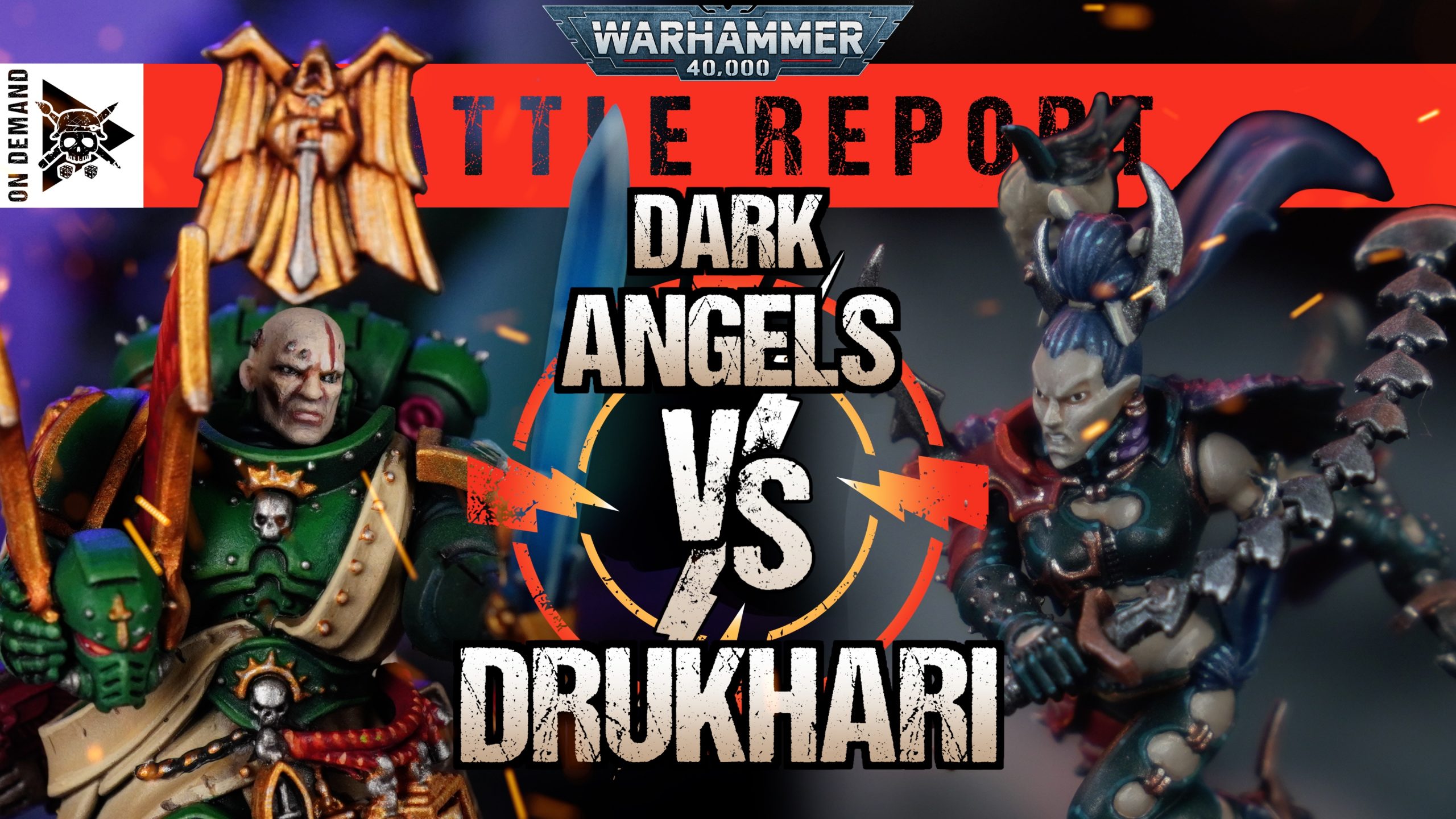 Dark Angels vs Drukhari 2000pts Warhammer 40,000 Battle Report
