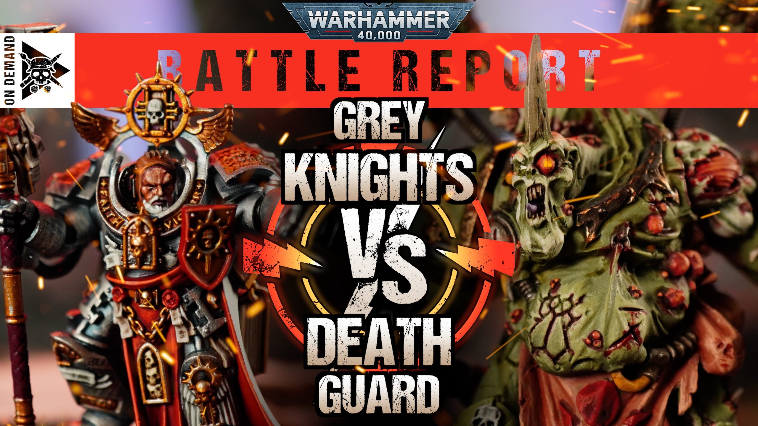 Grey Knights vs Death Guard 2000pts Warhammer 40,000 Battle Report