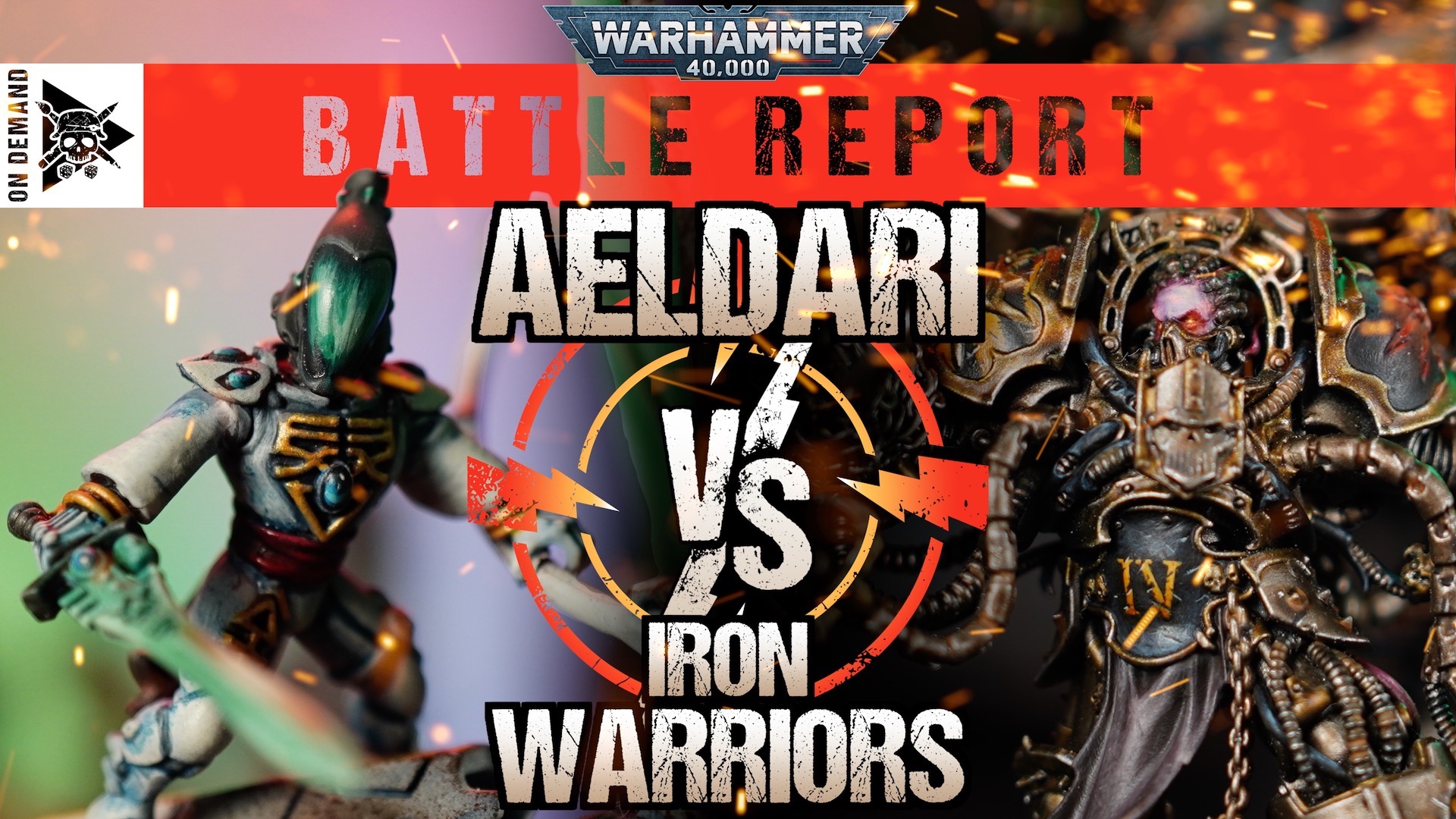 Aeldari vs Iron Warriors Warhammer 40,000 Battle Report Tabletop