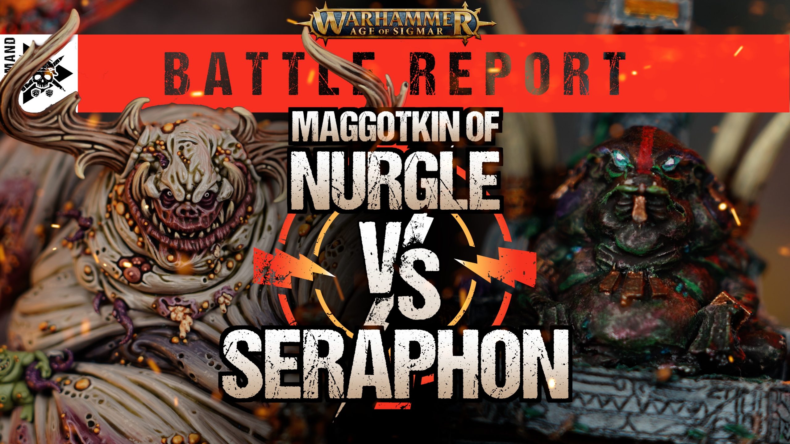 **NEW AGE OF SIGMAR** Maggotkin of Nurgle vs Seraphon Age of Sigmar Battle Report Tabletop