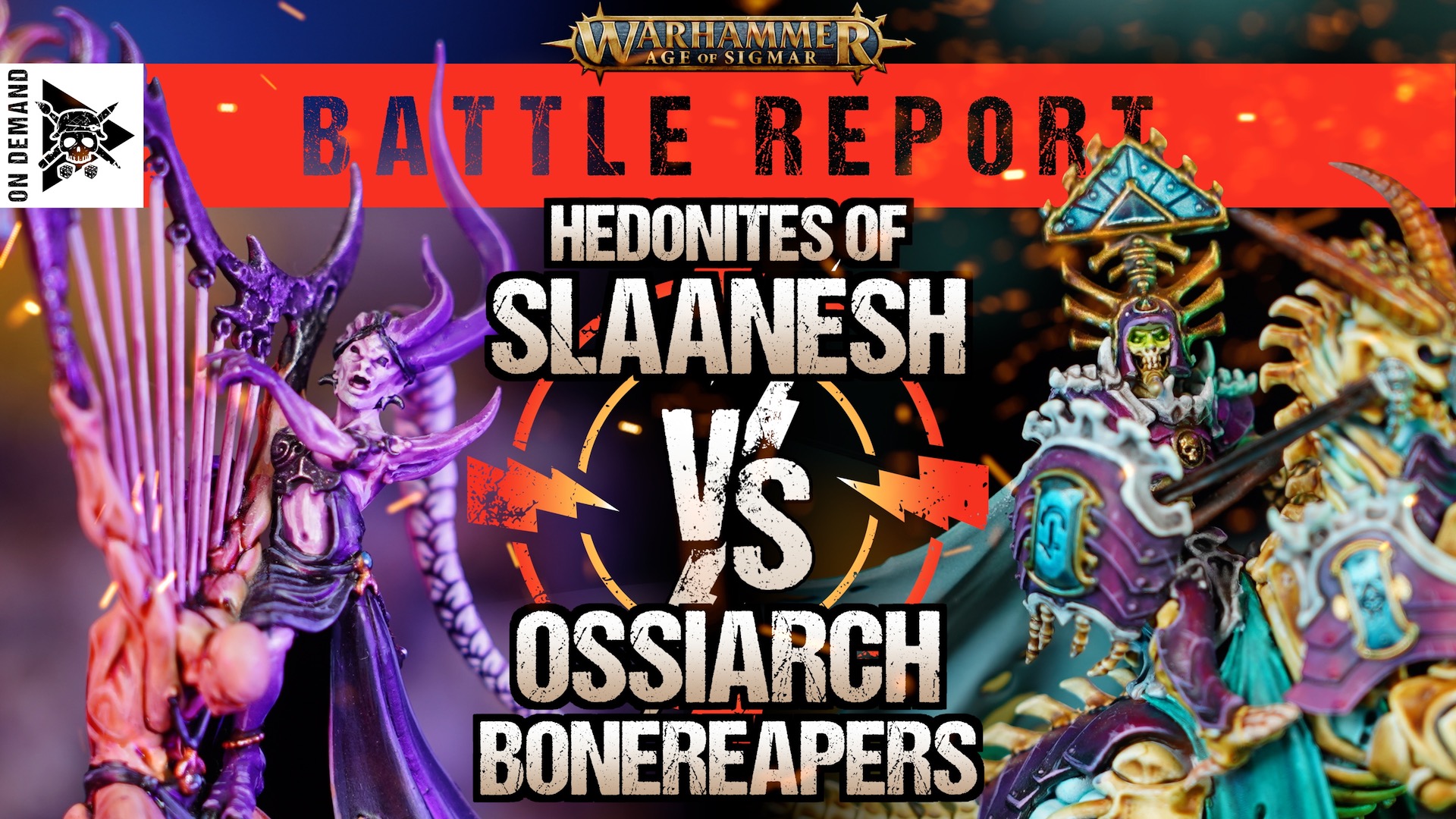**NEW AGE OF SIGMAR** Hedonites of Slaanesh vs Ossiarch Bonereapers