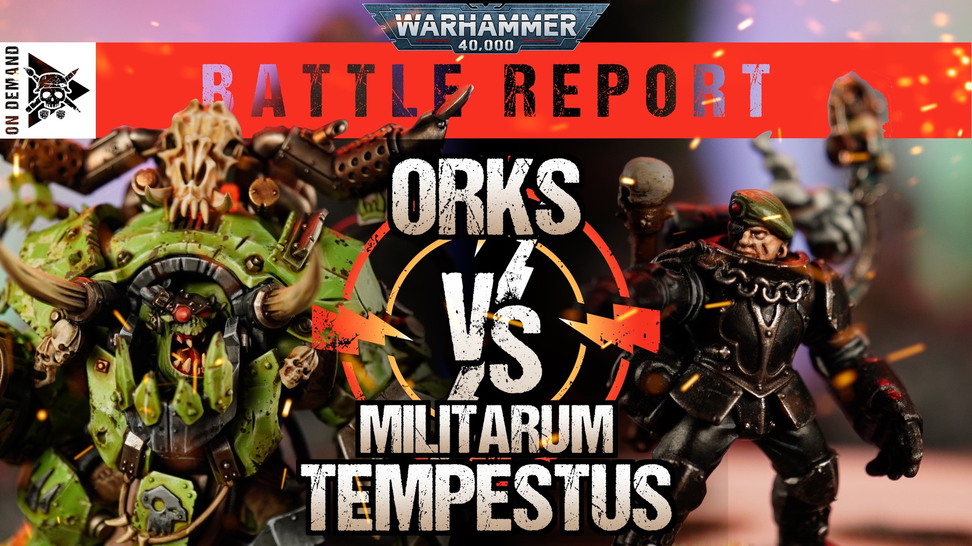 Orks Vs Militarum Tempestus | Warhammer 40,000 Battle Report - Tabletop ...