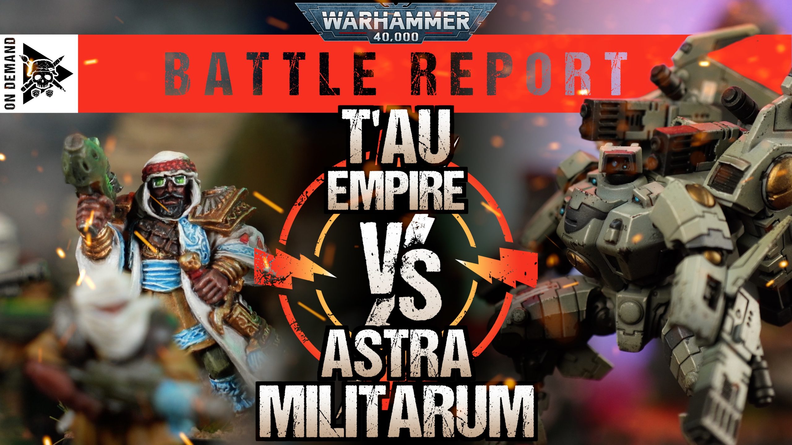**NEW CODEX** Astra Militarum vs T'au Empire Warhammer 40,000 Battle