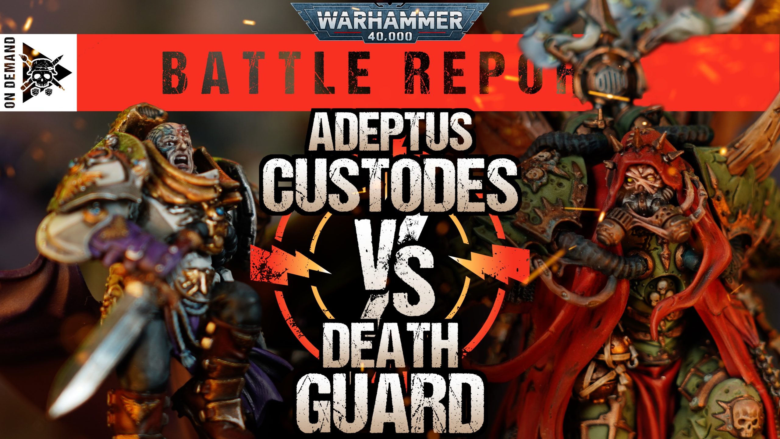 Death Guard Vs Adeptus Custodes | Warhammer 40,000 Battle Report ...