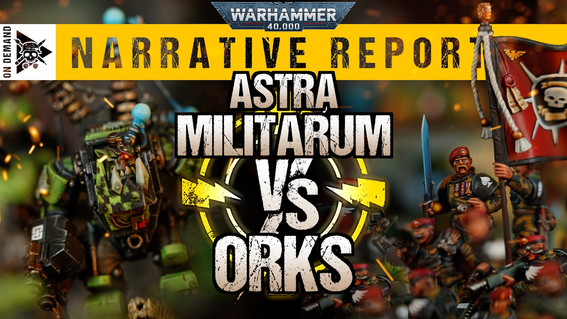 Astra Militarum vs Orks Warhammer 40,000 Narrative Report Tabletop