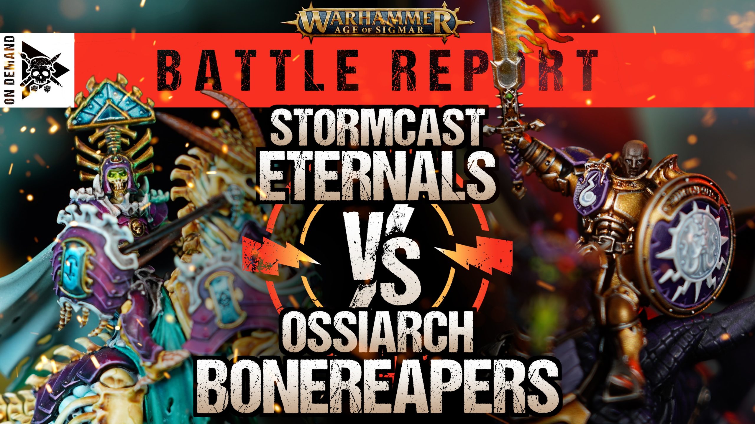 Ossiarch Bonereapers vs Stormcast Eternals Age of Sigmar Battle Report Tabletop Tactics