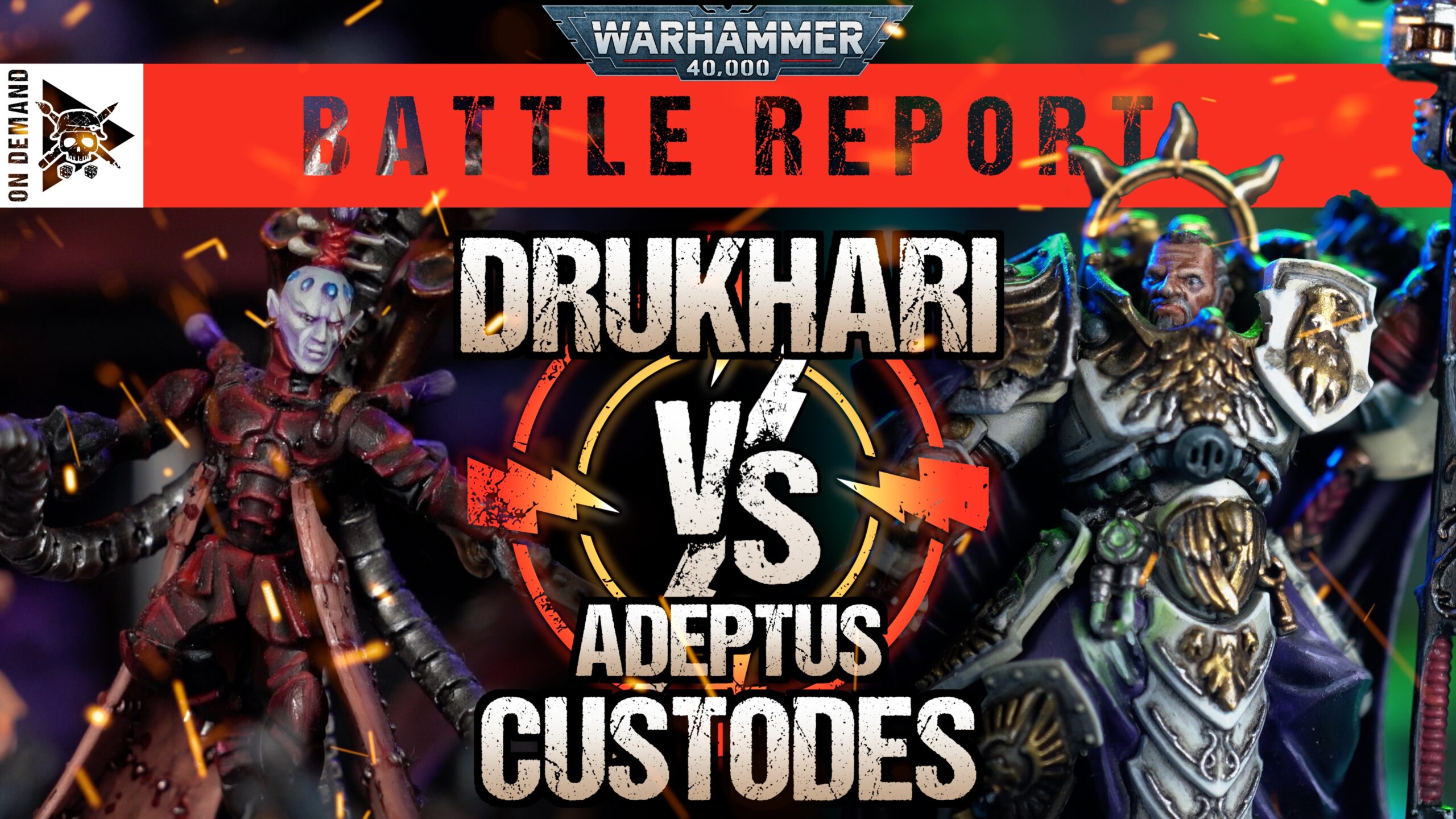 Drukhari vs Adeptus Custodes Warhammer 40,000 Battle Report