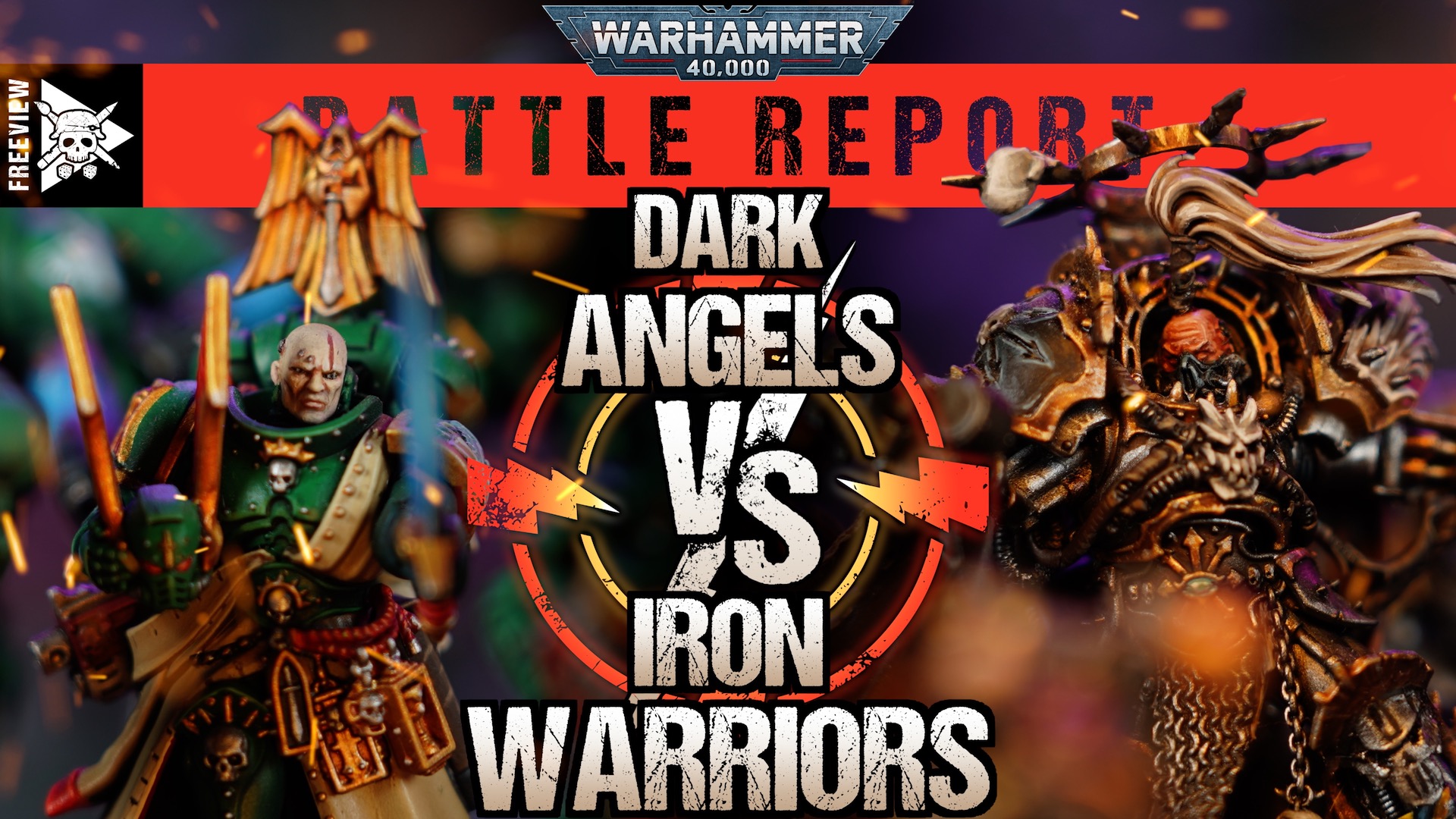 Dark Angels vs Iron Warriors Warhammer 40,000 Battle Report