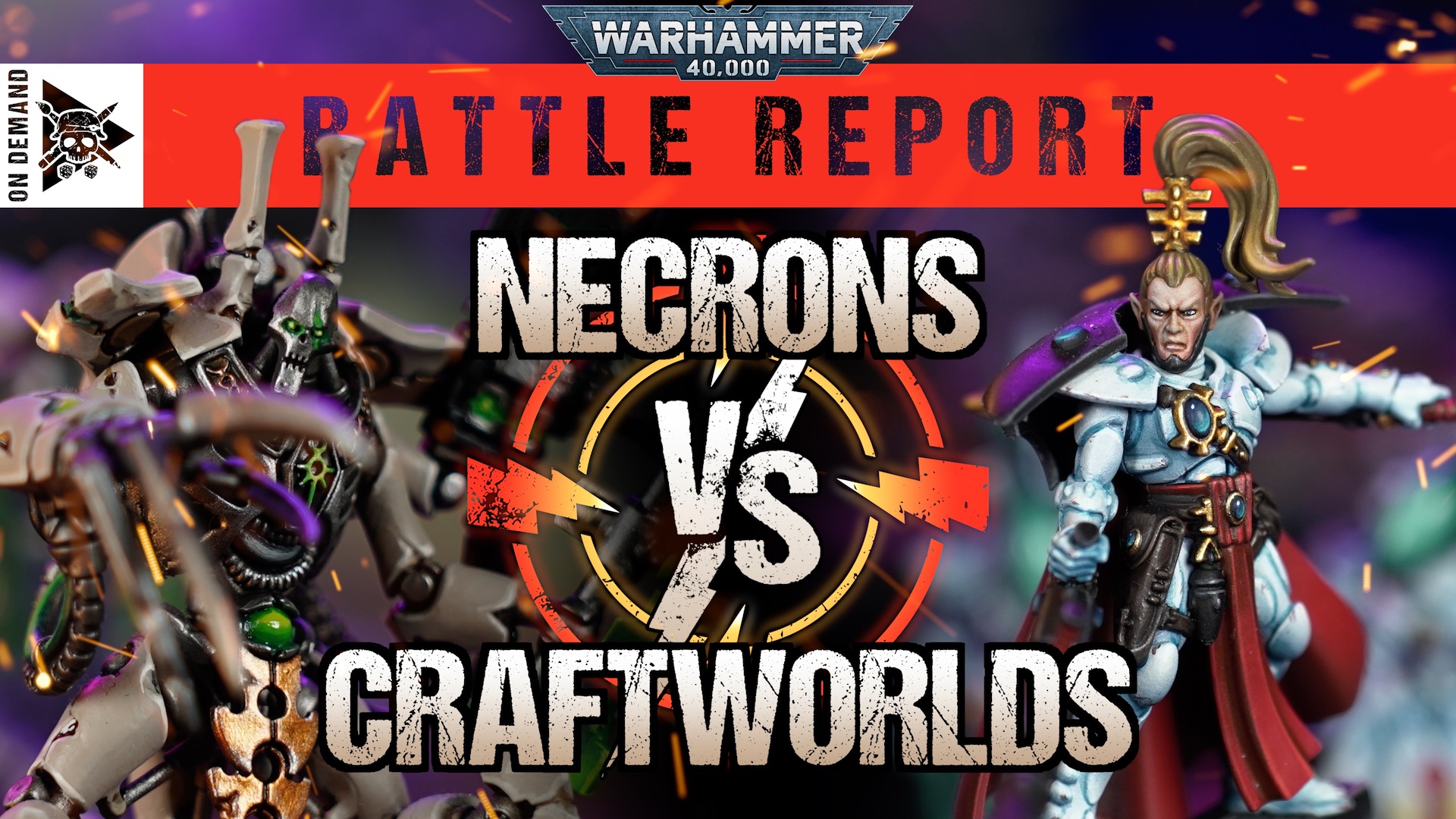 Necrons vs Craftworlds Warhammer 40,000 Battle Report Tabletop Tactics