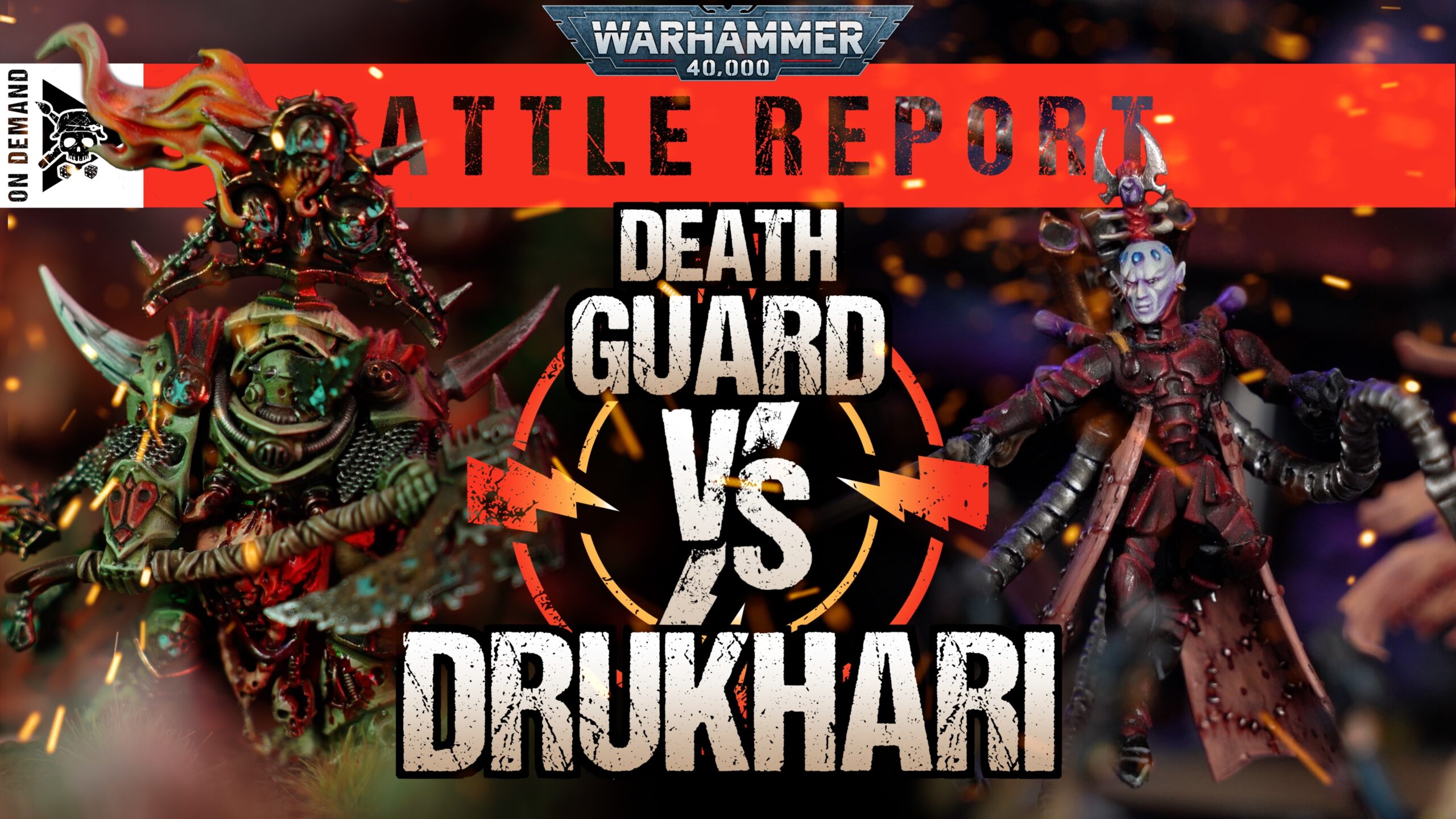 Death Guard vs Drukhari Warhammer 40,000 Battle Report Tabletop Tactics