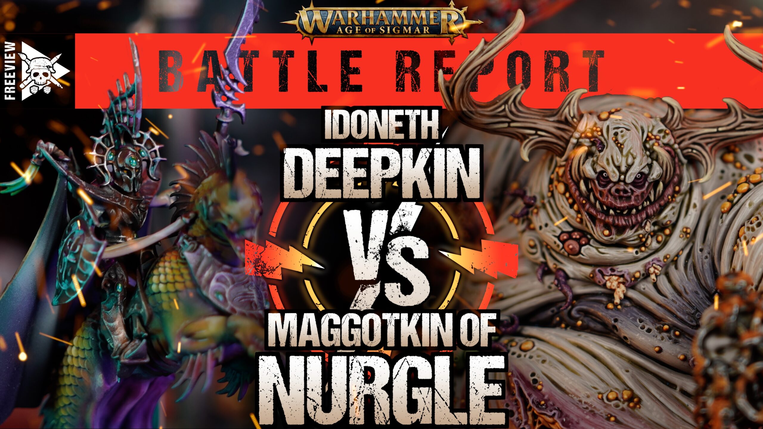 Deepkin vs Maggotkin of Nurgle Age of Sigmar Battle Report Tabletop Tactics