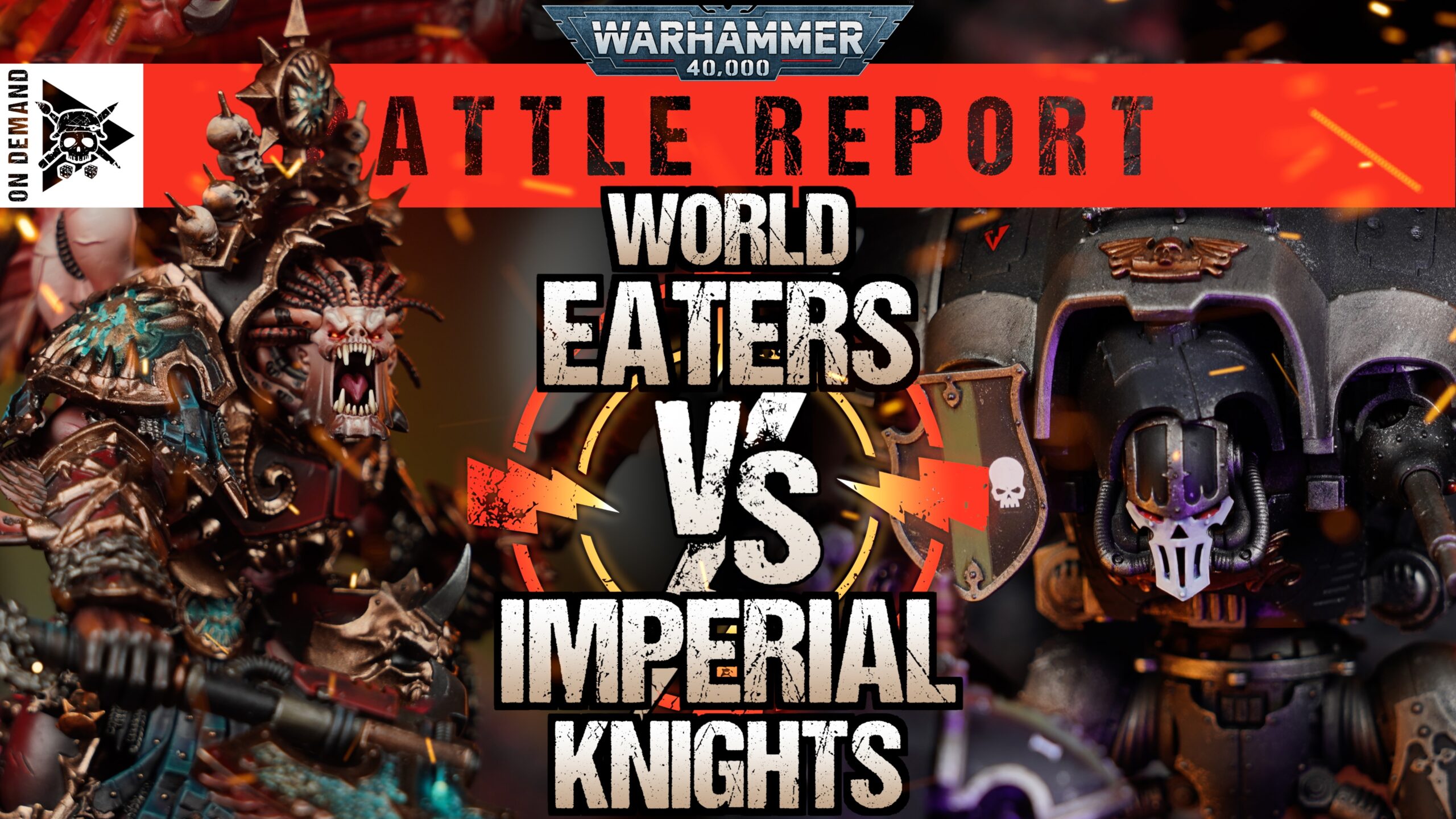 **NEW CODEX** World Eaters vs Imperial Knights Warhammer 40,000