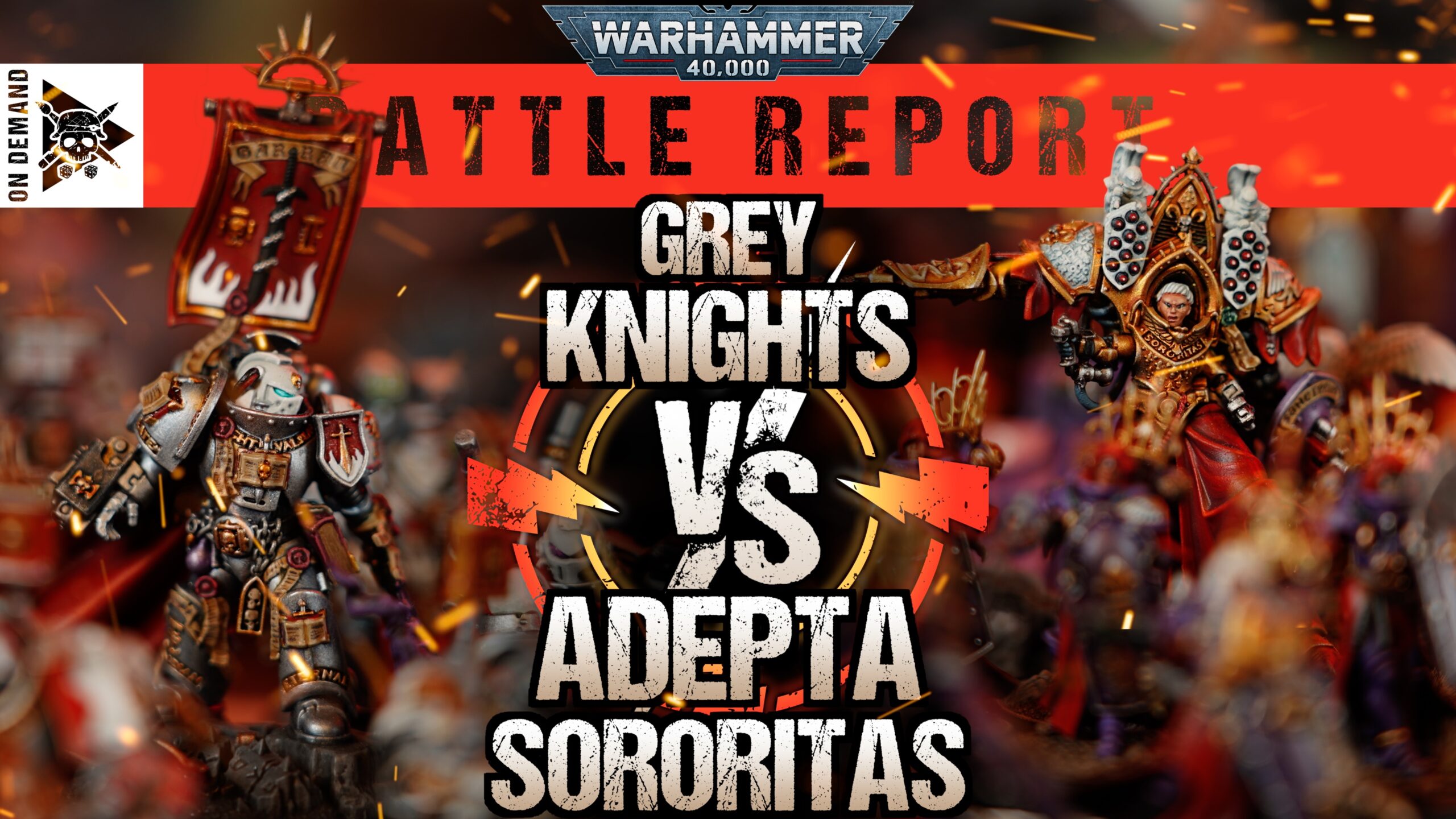Grey Knights vs Adepta Sororitas Warhammer 40,000 Battle Report