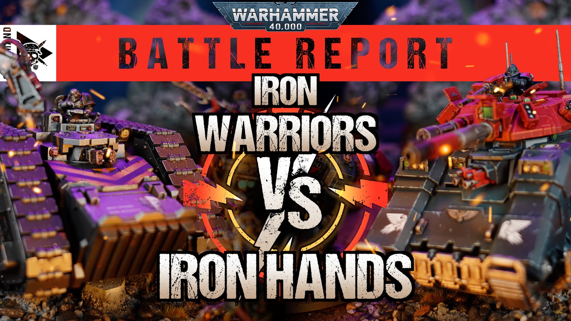 Iron Warriors vs Iron Hands Warhammer 40,000 Battle Report Tabletop