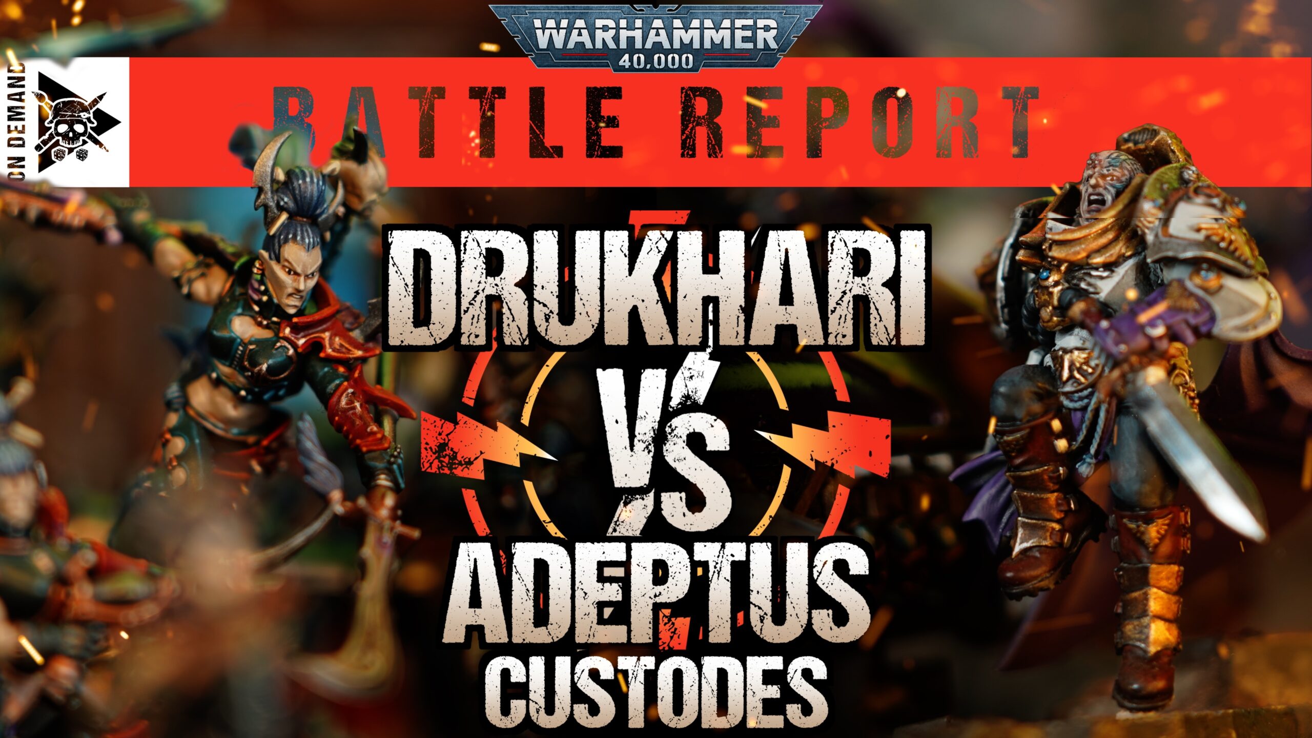 Drukhari vs Adeptus Custodes Warhammer 40,000 Battle Report
