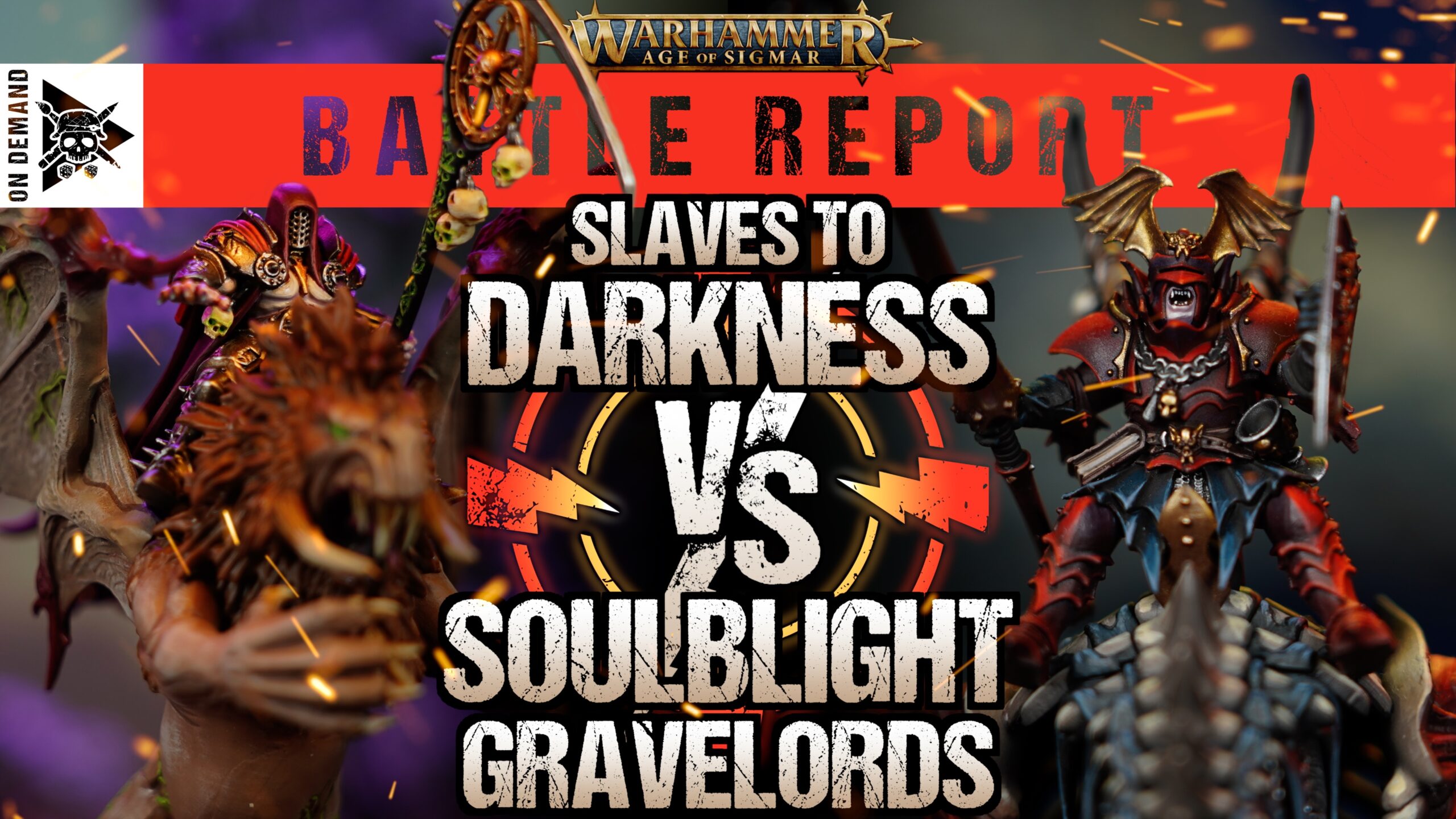 Slaves to Darkness vs Soulblight Gravelords Age of Sigmar Battle