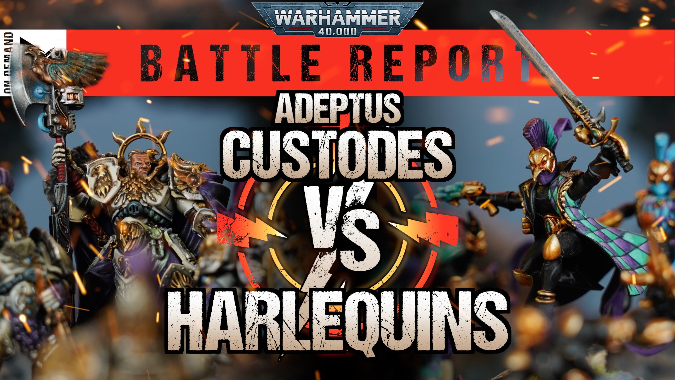 Adeptus Custodes vs Harlequins Warhammer 40,000 Battle Report