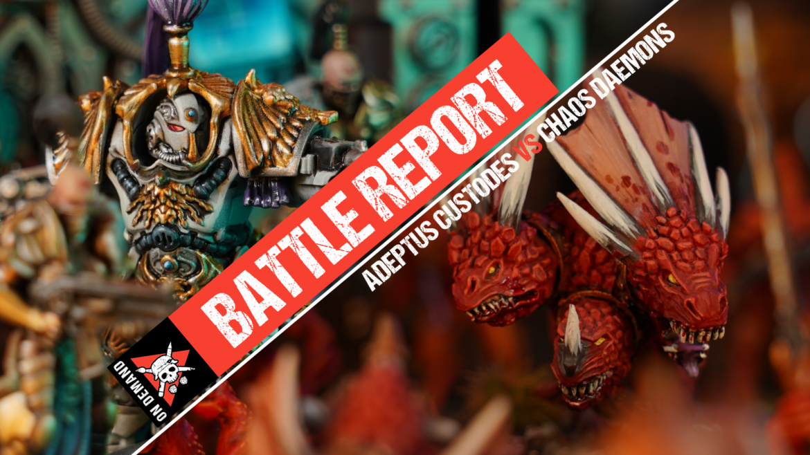 Adeptus Custodes vs Chaos Daemons Warhammer 40,000 Boarding Action