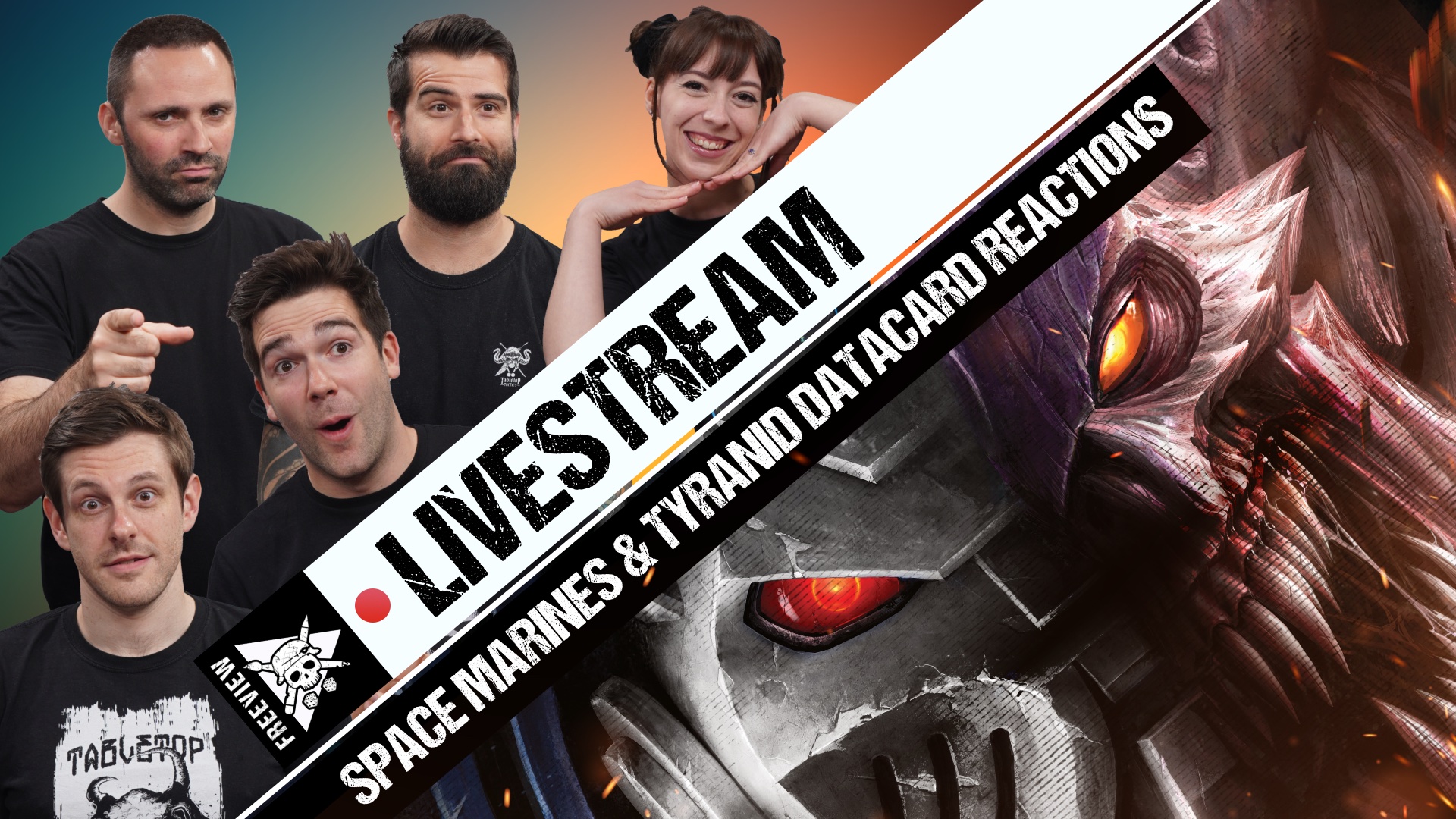 Space Marine and Tyranid Datacard Reactions! Backstage Livestream