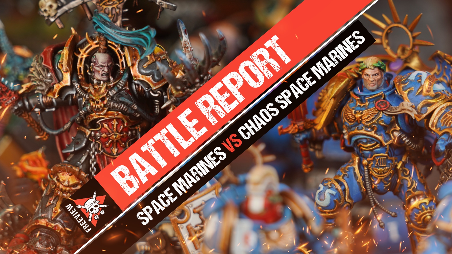 *10th Edition!!* Chaos Space Marines vs Space Marines Warhammer