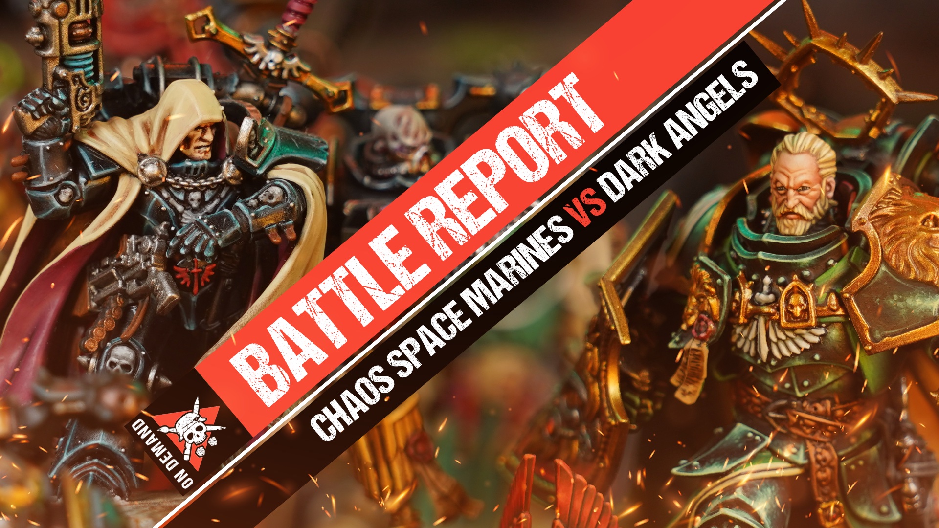 Dark Angels vs Chaos Space Marines Warhammer 40,000 Battle Report