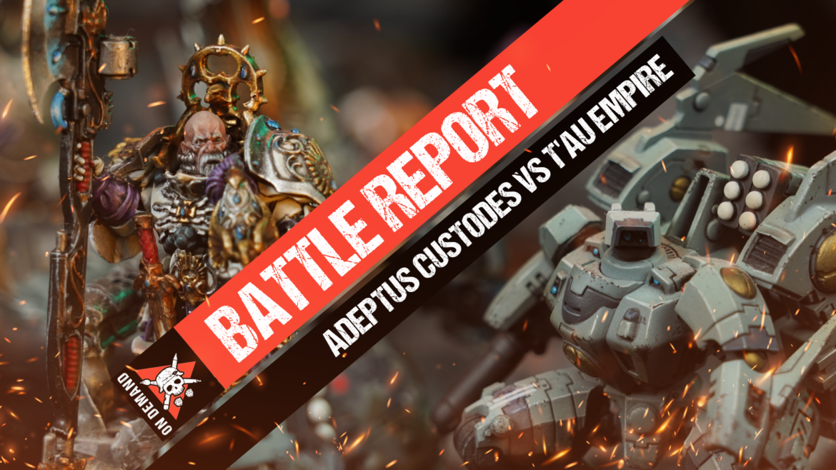 Adeptus Custodes vs T'au Empire | Warhammer 40,000 Battle Report ...