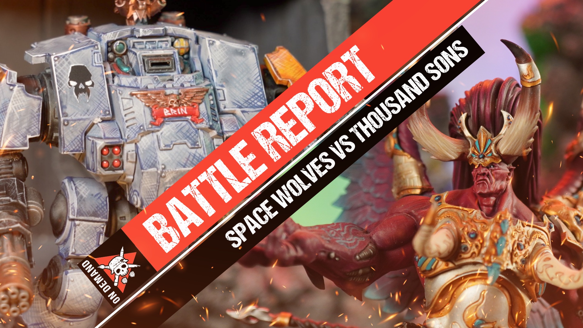 Space Wolves vs Thousand Sons Warhammer 40,000 Battle Report Tabletop Tactics