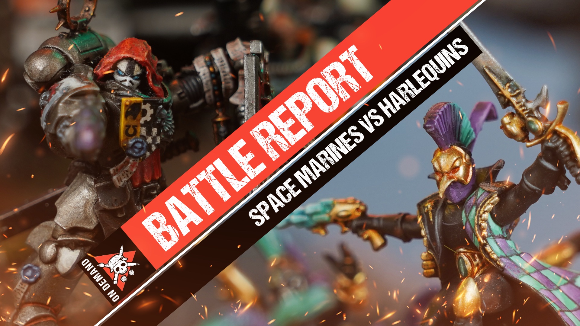 Space Marines vs Harlequins Warhammer 40,000 Battle Report Tabletop