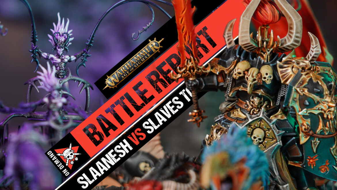 Slaves to Darkness vs Hedonites of Slaanesh Age of Sigmar Battle Report Tabletop Tactics