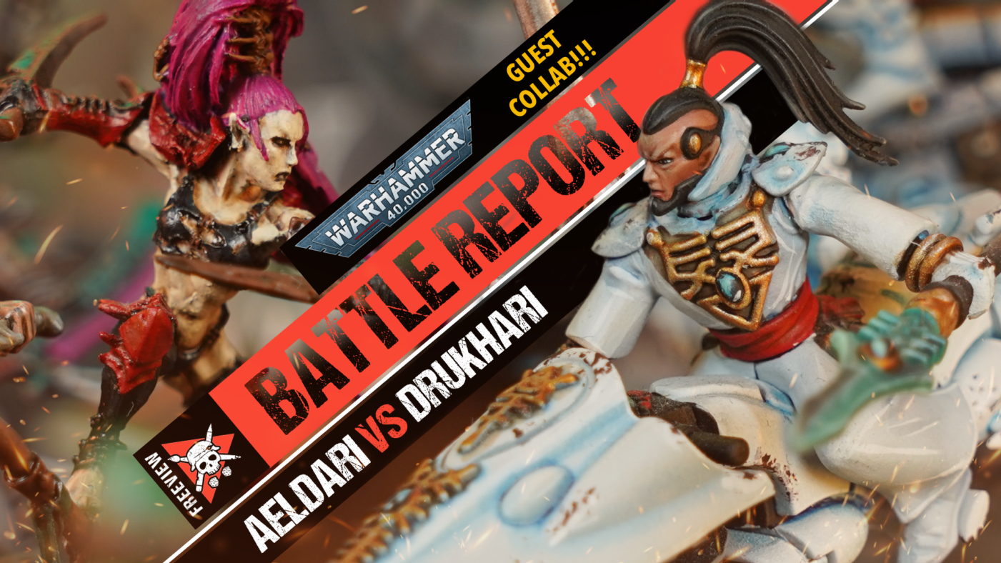 Aeldari vs Drukhari Warhammer 40K Battle Report with Skaredcast