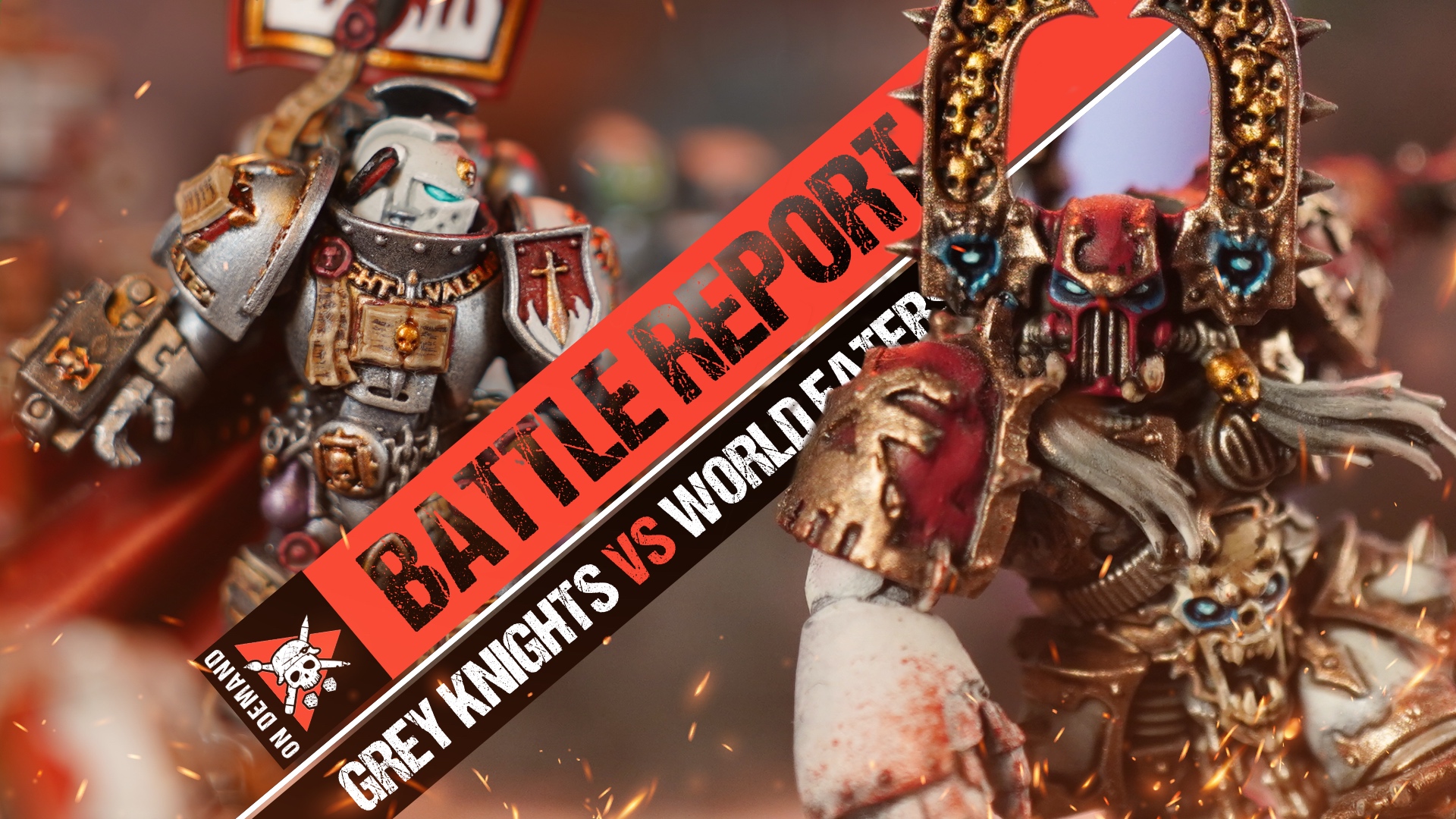 World Eaters vs Grey Knights Warhammer 40K Battle Report Tabletop
