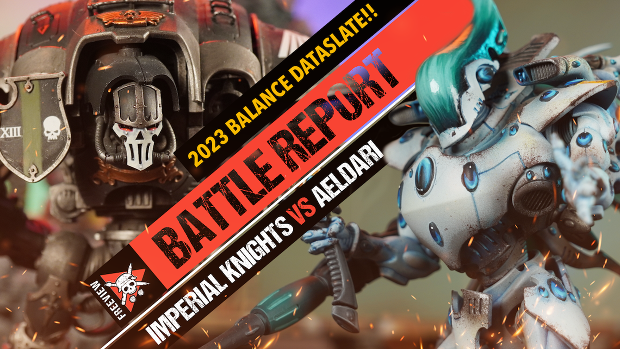 Aeldari vs Imperial Knights Warhammer 40k Battle Report Tabletop
