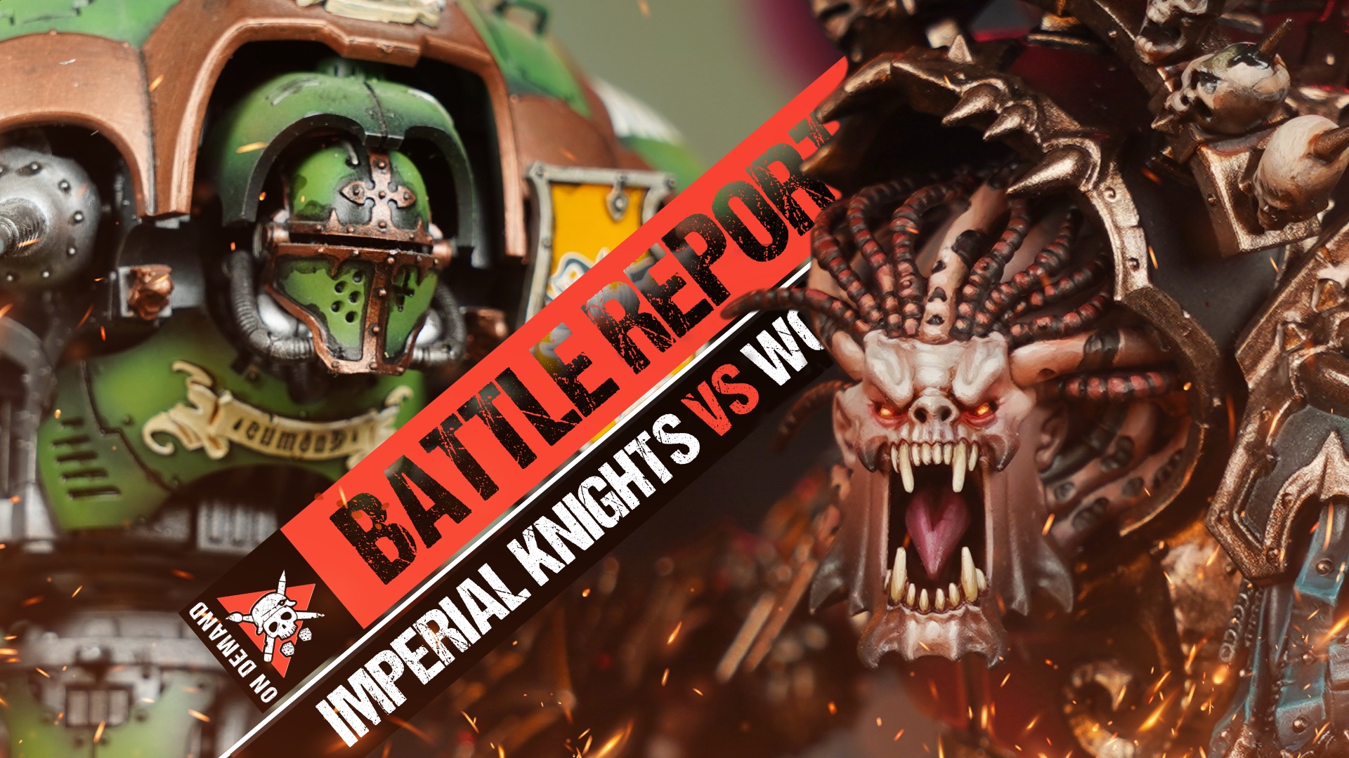 Imperial Knights vs World Eaters Warhammer 40k Battle Report