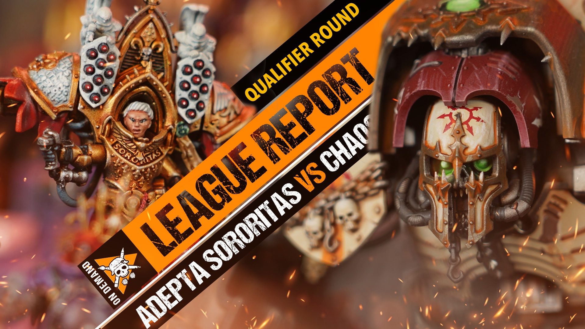 Adepta Sororitas vs Chaos Knights Warhammer 40k League Report S3 Ep