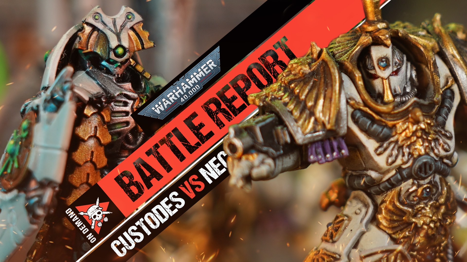 Necrons Vs Adeptus Custodes | Warhammer 40k Battle Report - Tabletop ...