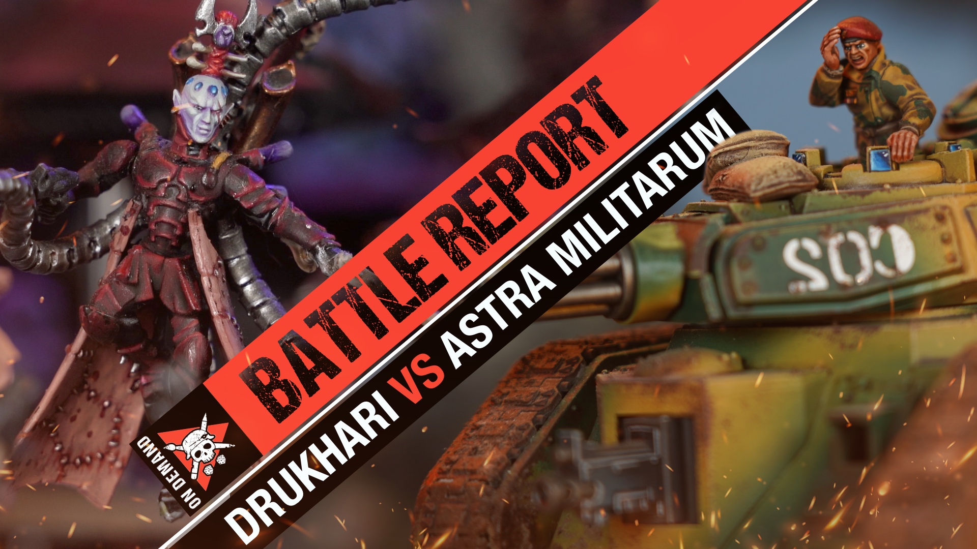Astra Militarum vs Drukhari Warhammer 40k Battle Report Tabletop